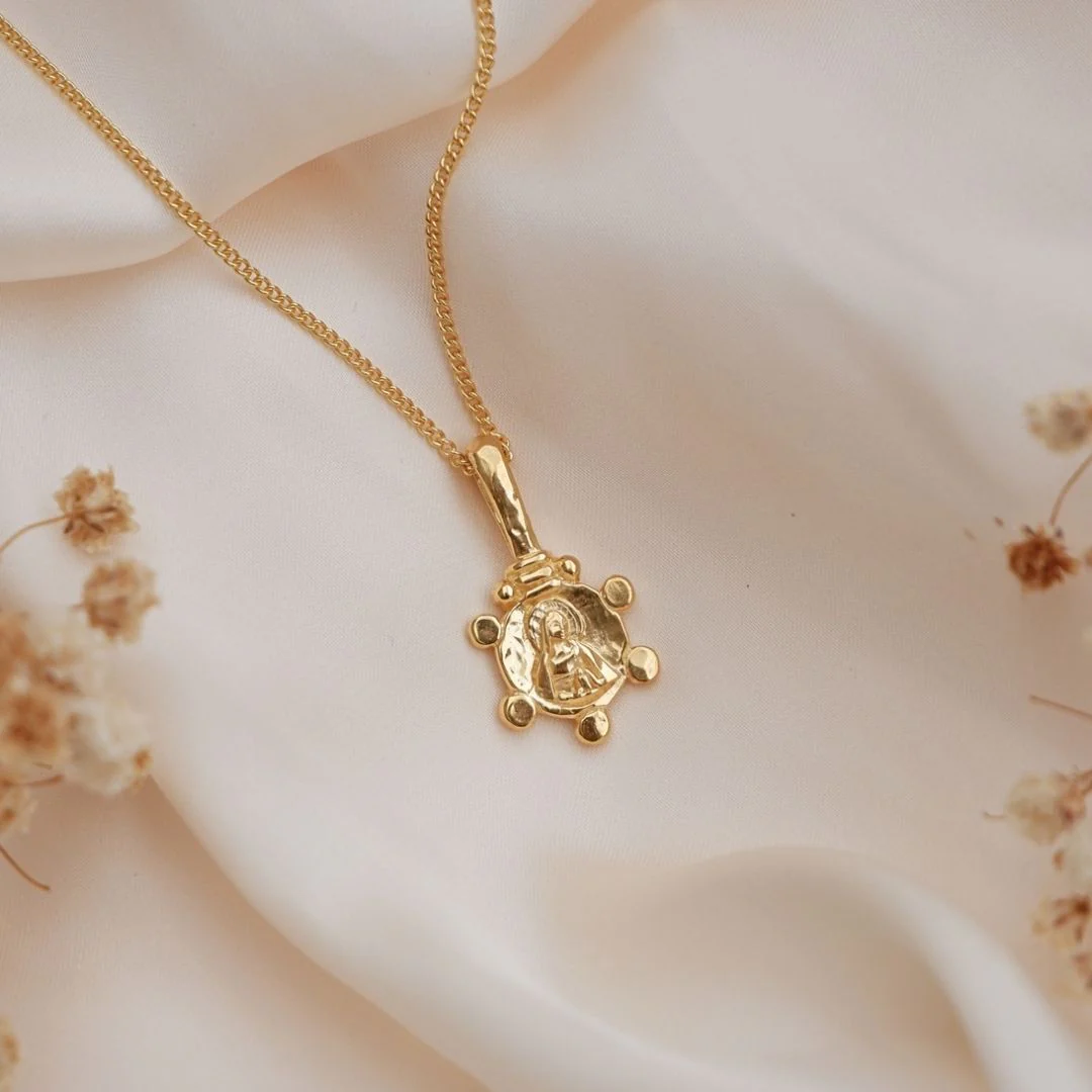 9KT SOLID GOLD Mary Magdalene - Symbol of Power, Grace, Loyalty & Adversity CHARM ONLY - Image 3
