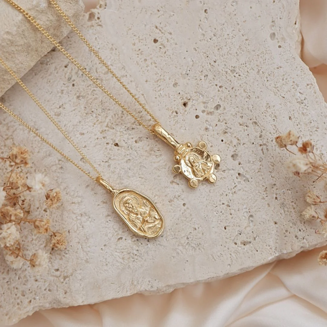9KT SOLID GOLD Mary Magdalene - Symbol of Power, Grace, Loyalty & Adversity CHARM ONLY - Image 6