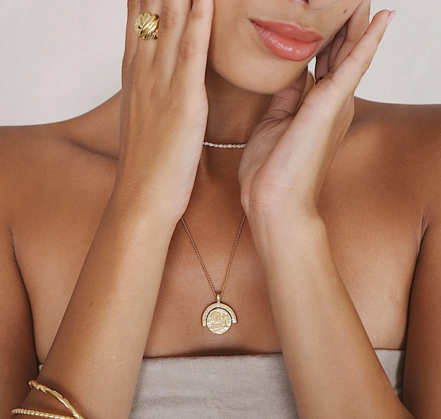 Abundance Necklace (Reversible) - Gold - Image 7