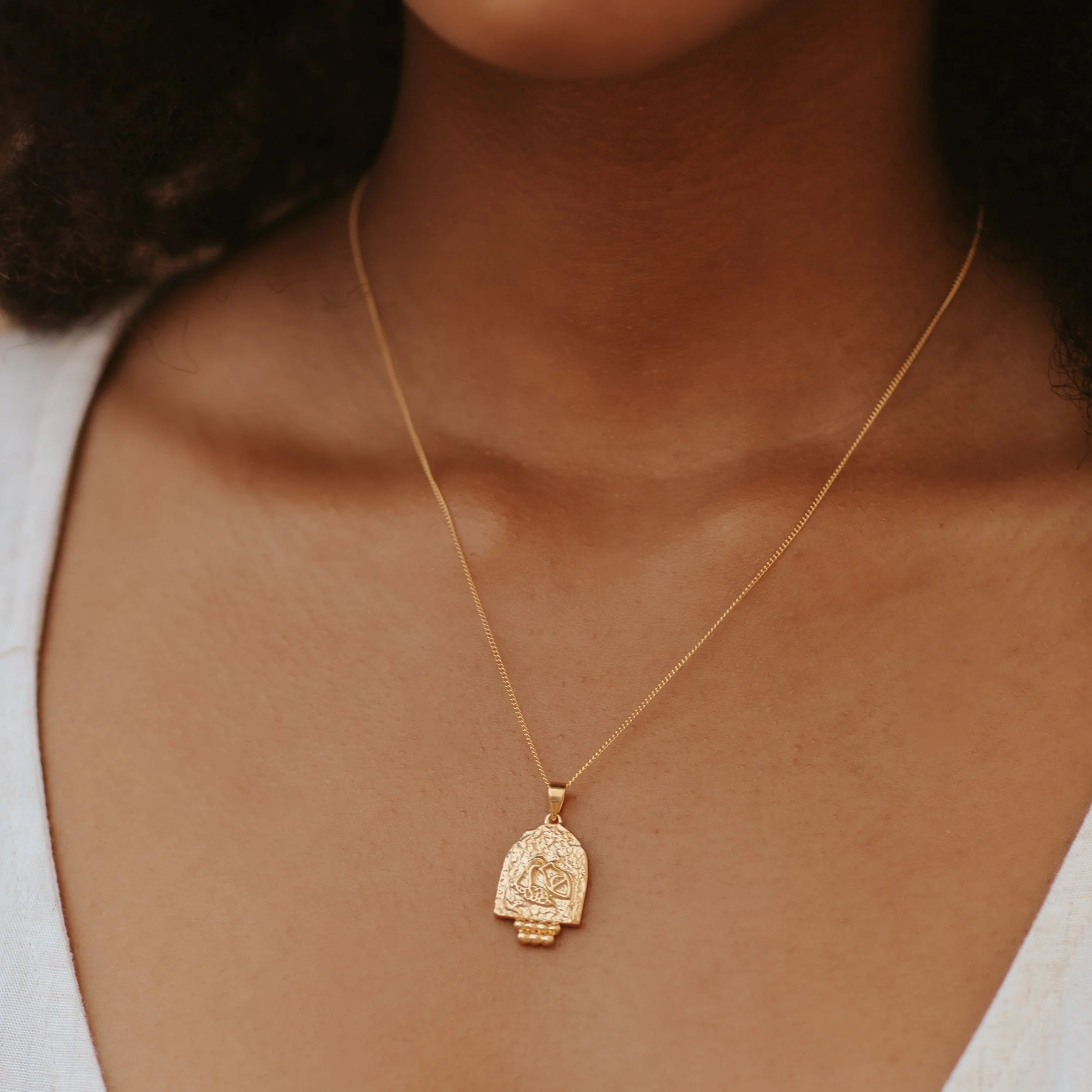 AQUARIUS ZODIAC PENDANT - GOLD - Charm Only - Image 2