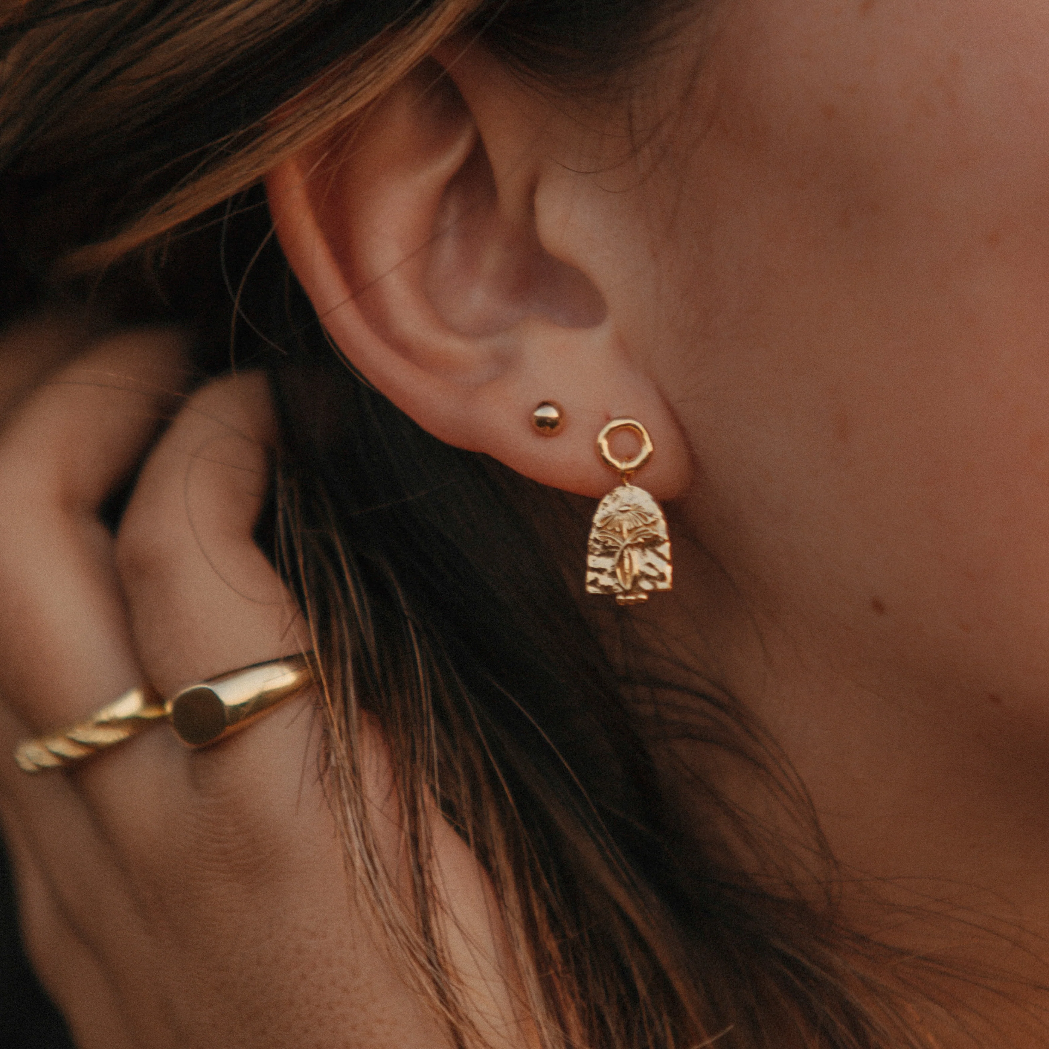 Arnhem x Luna & Rose - Here Comes the Sun Earrings - GOLD - Image 3