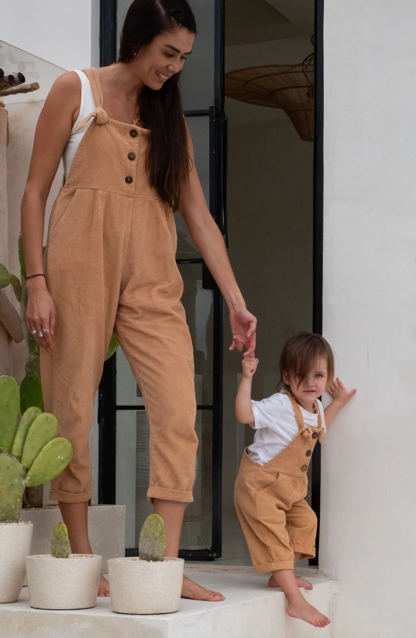 Baby Eddie Overalls - Cinnamon **Organically Plant Dyed** - Image 5