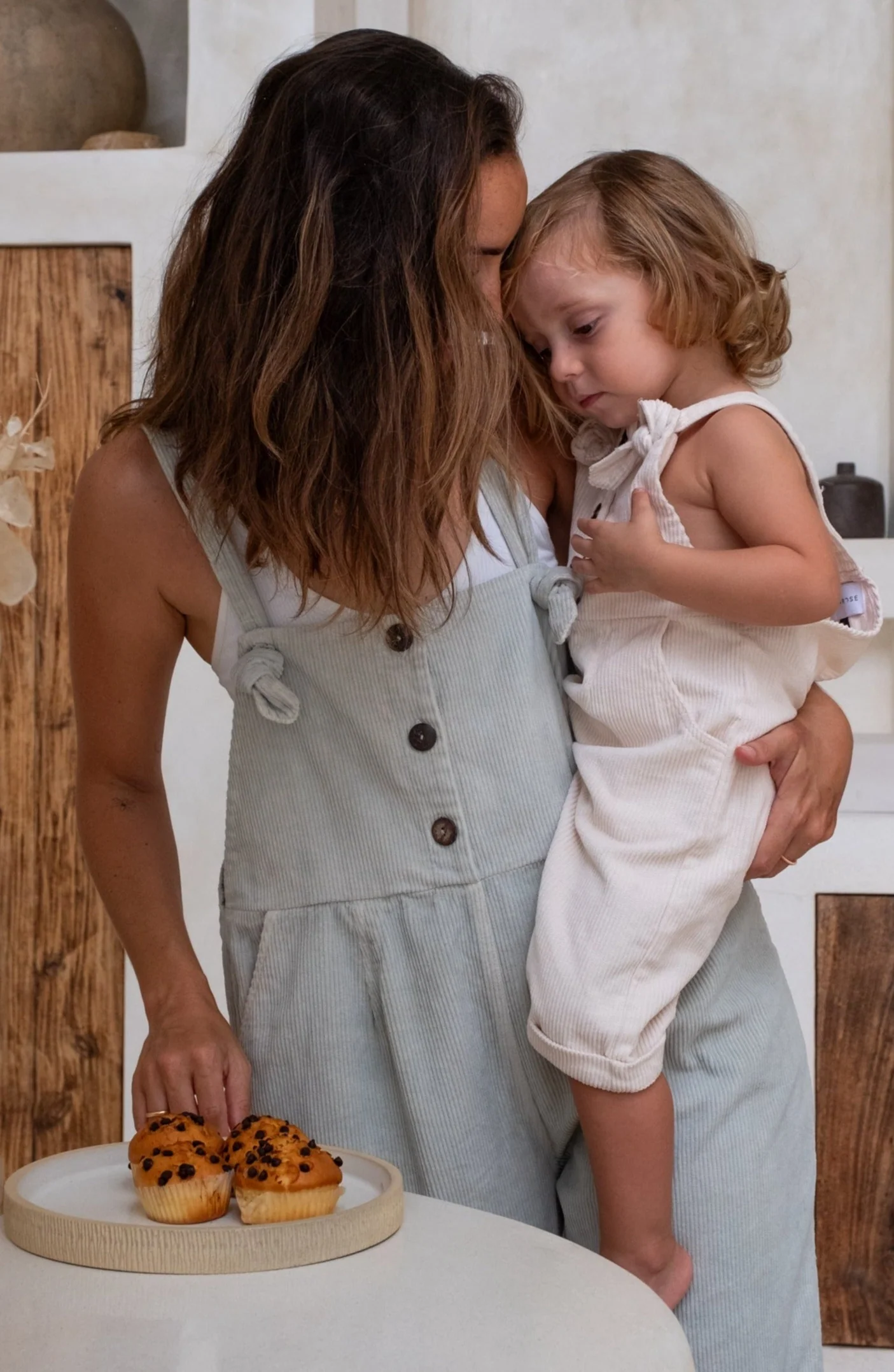 Baby Eddie Overalls - Macadamia **Organically Plant Dyed** - Image 4