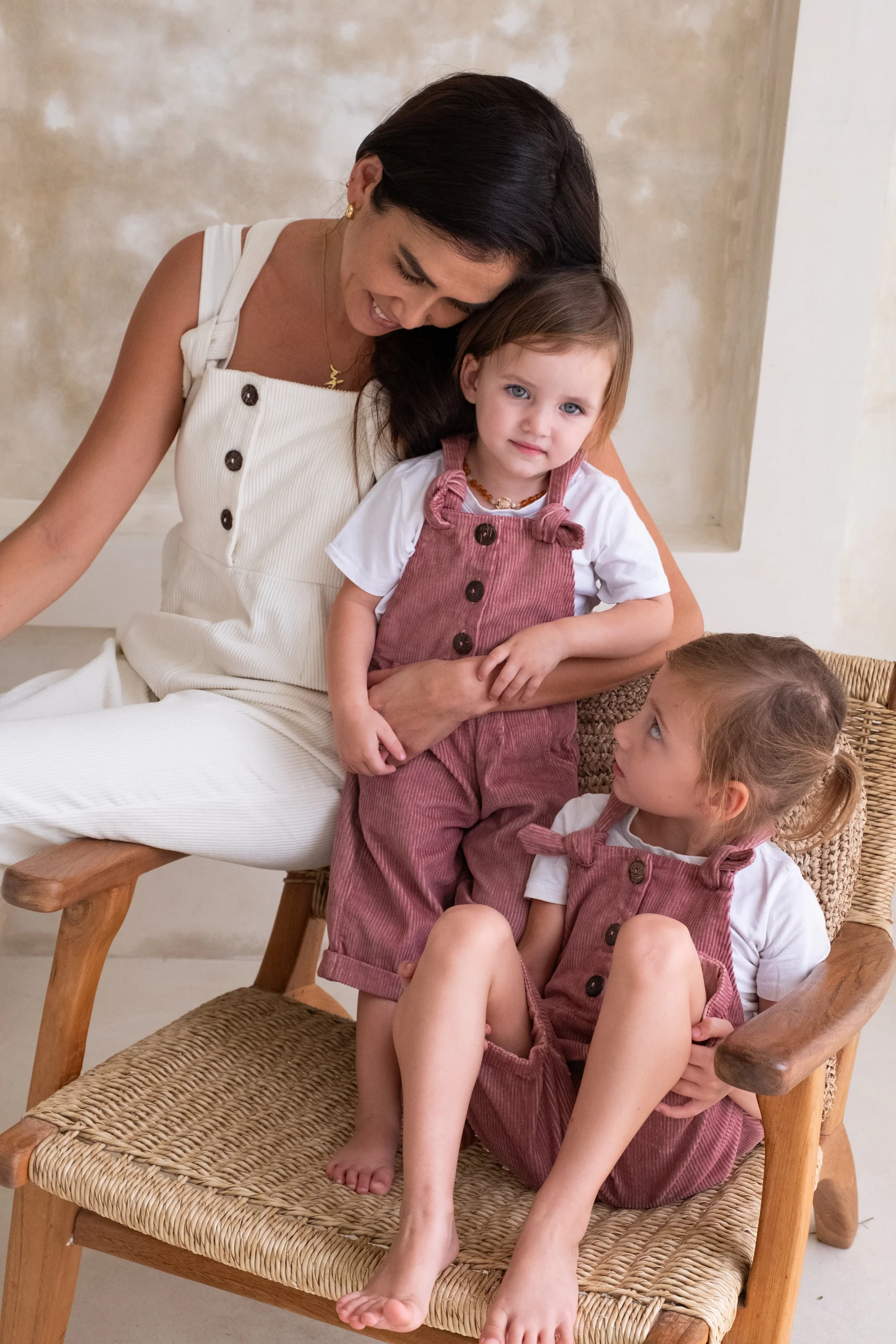 Baby Eddie Overalls - Rosella **Organically Plant Dyed** - Image 2