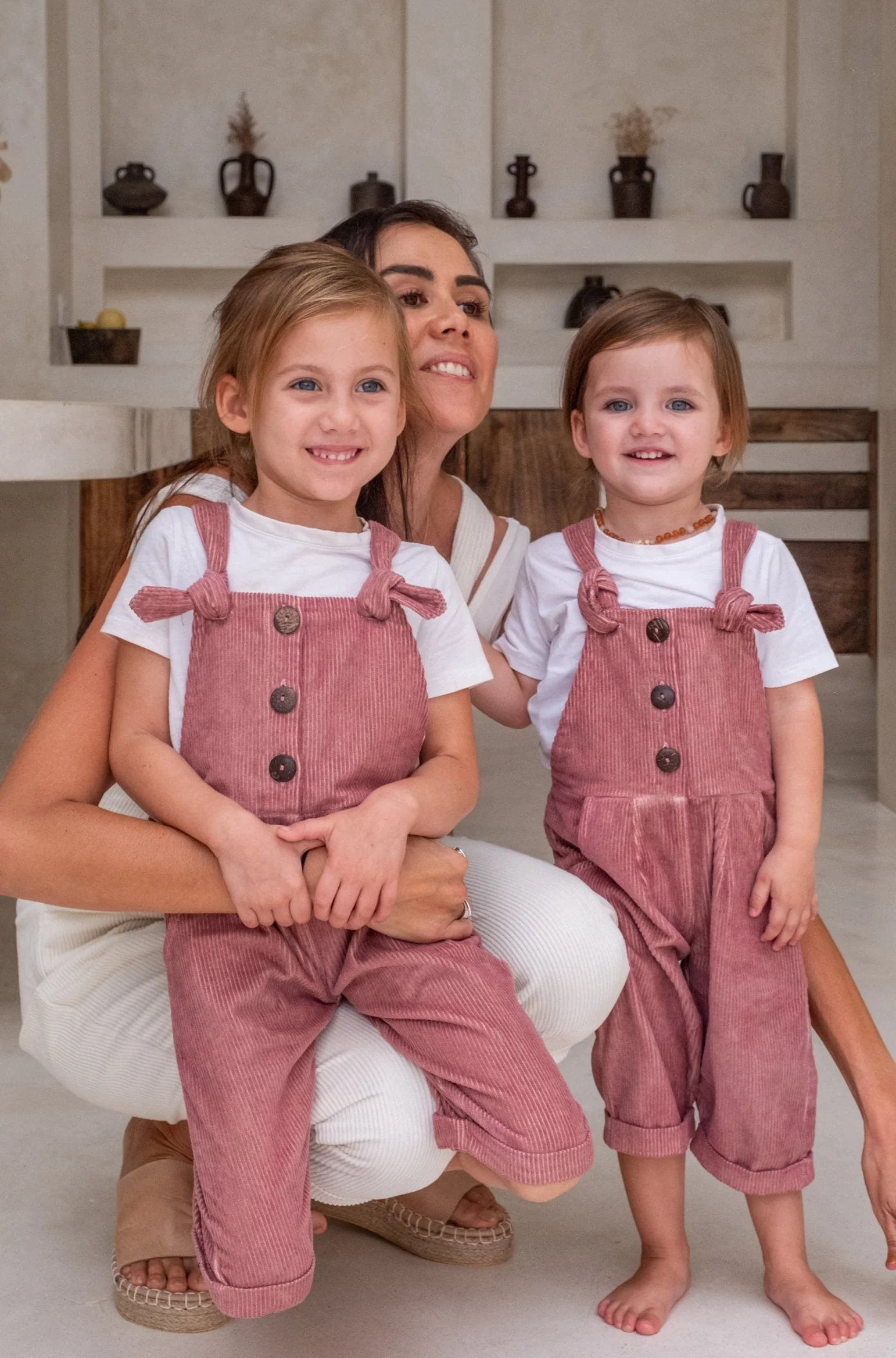 Baby Eddie Overalls - Rosella **Organically Plant Dyed** - Image 5