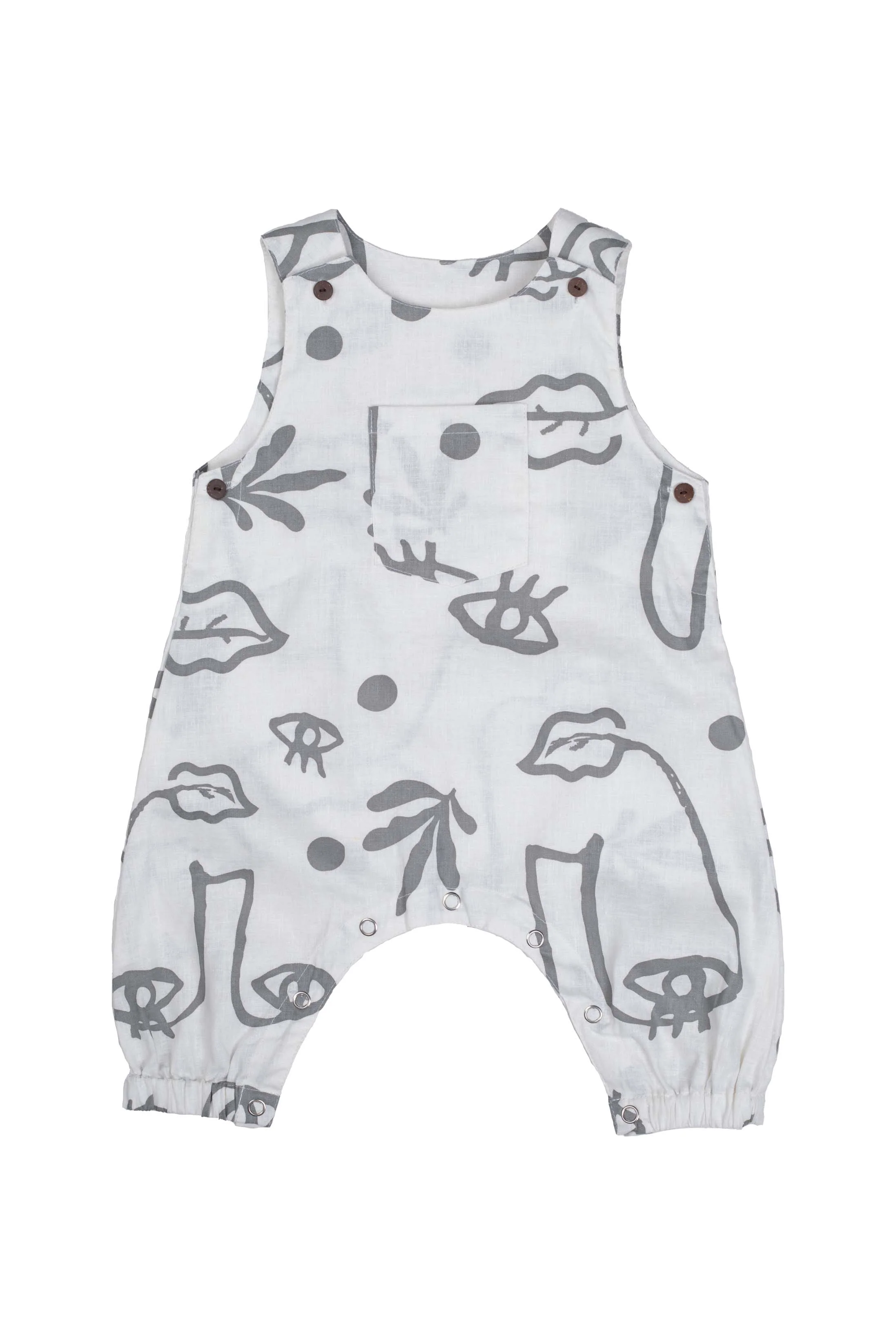 Baby Ziggy Overalls - Plant Eyes Sage - MADE TO ORDER - Image 6