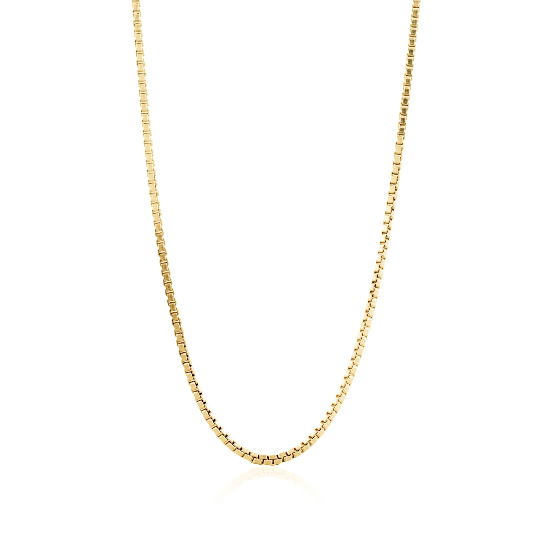 Bahama Box Chain Necklace - Gold