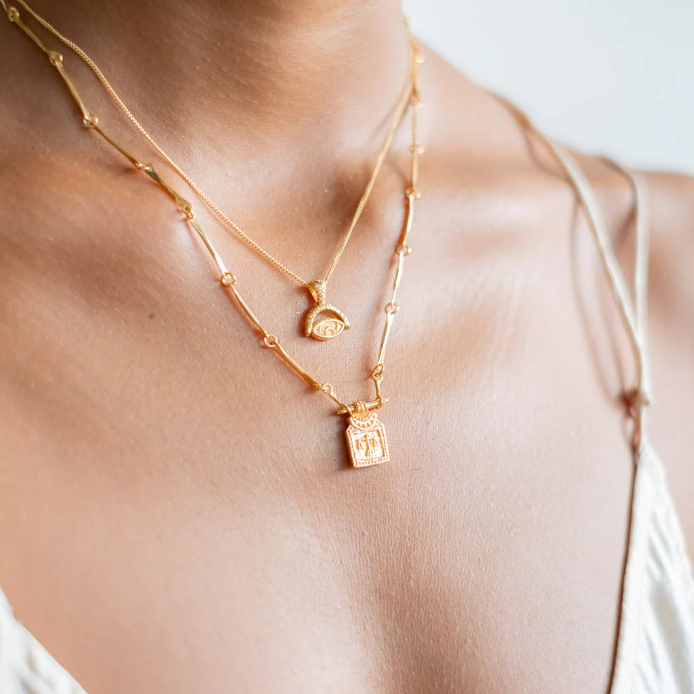 Balance Necklace (Reversible) - Gold - Image 5