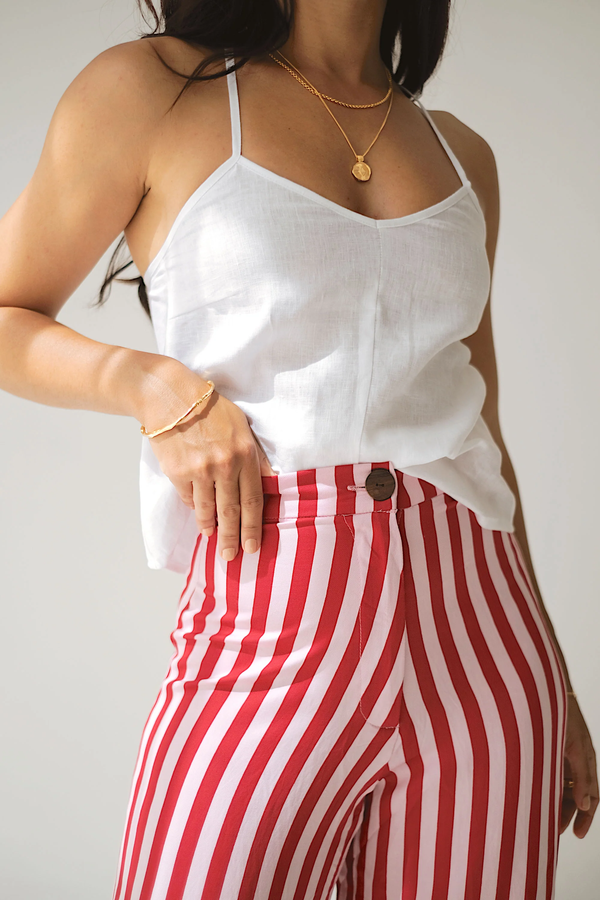 BANKS PANTS - Red/Pink Stripe - Image 3