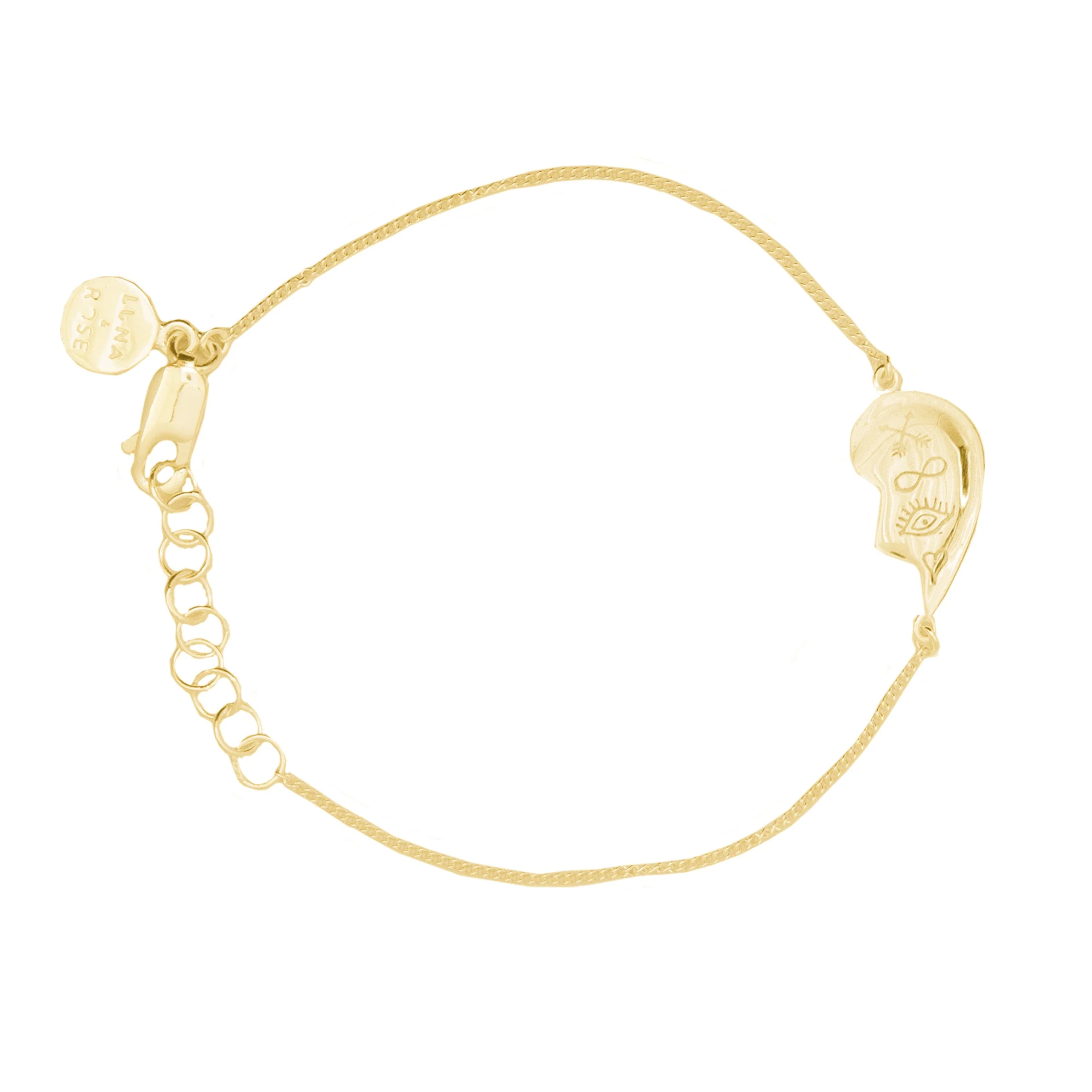 BFF Broken Heart Bracelet SINGLE - Gold - Image 7