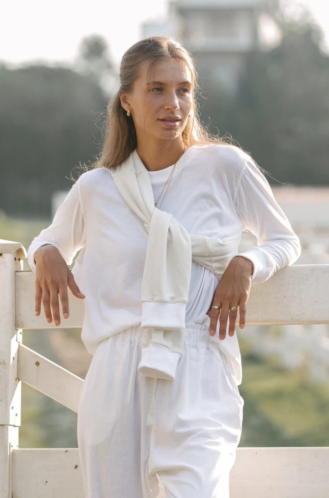 BILLIE JUMPER - BAMBOO - Coconut White - Image 5
