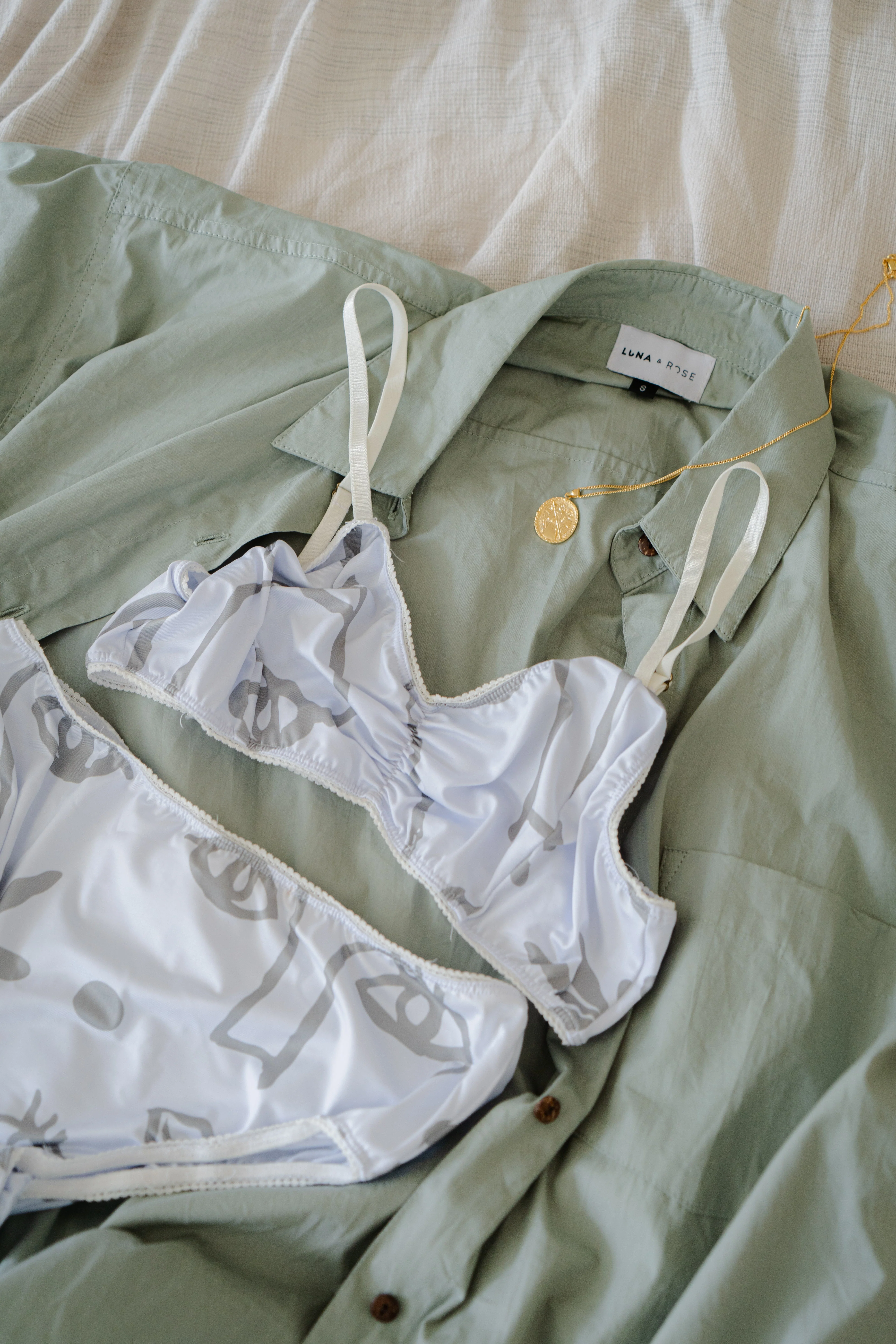 Bobby Bralette - Plants for Eyes Sage - Image 5