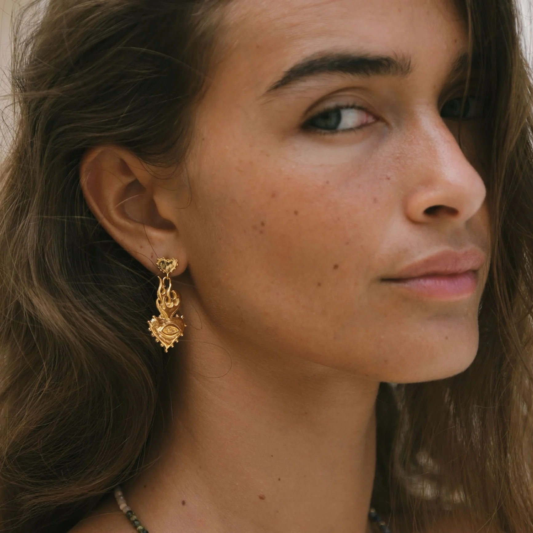 Burn it all down & watch it grown again Earrings - Tahnee Kelland x Luna & Rose - Gold - Image 2
