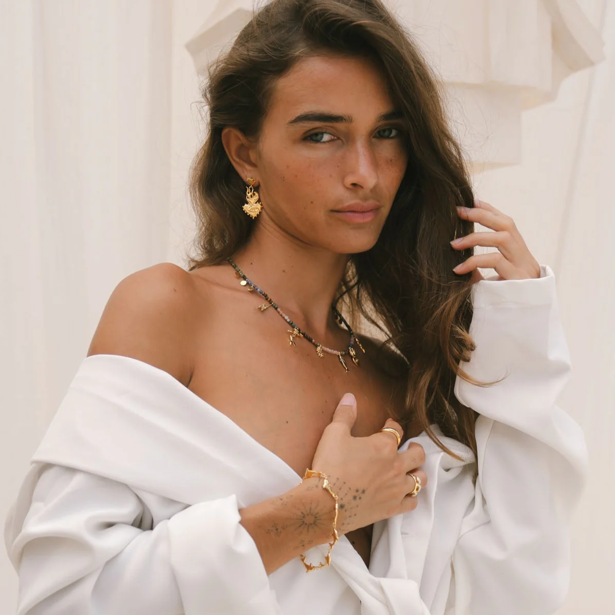 Burn it all down & watch it grown again Earrings - Tahnee Kelland x Luna & Rose - Gold - Image 3