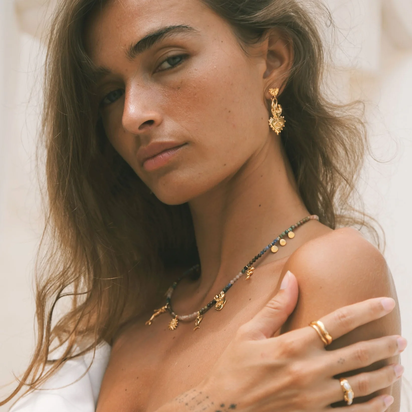 Burn it all down & watch it grown again Earrings - Tahnee Kelland x Luna & Rose - Gold - Image 5