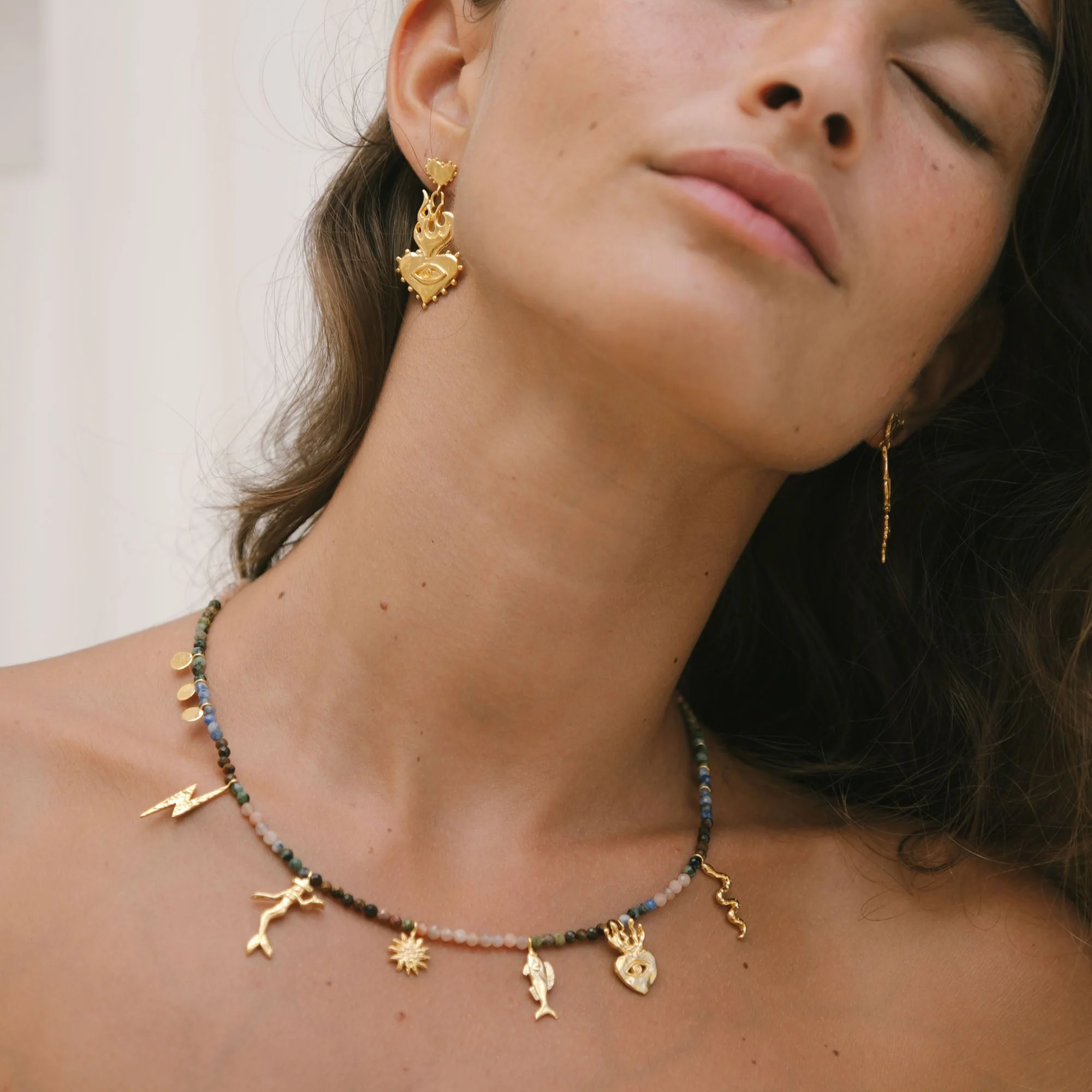 Burn it all down & watch it grown again Earrings - Tahnee Kelland x Luna & Rose - Gold - Image 6
