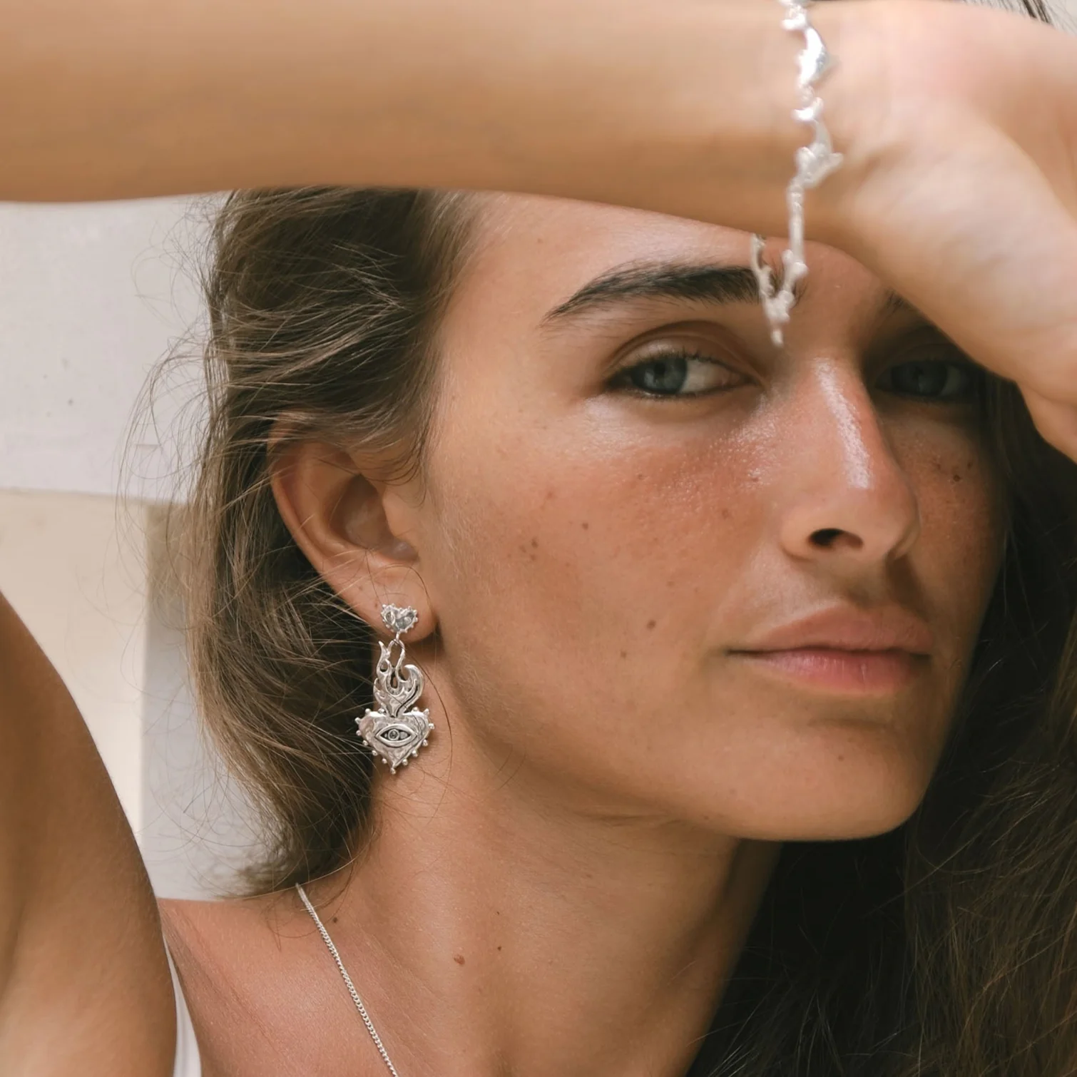Burn it all down & watch it grown again Earrings - Tahnee Kelland x Luna & Rose - Silver - Image 2