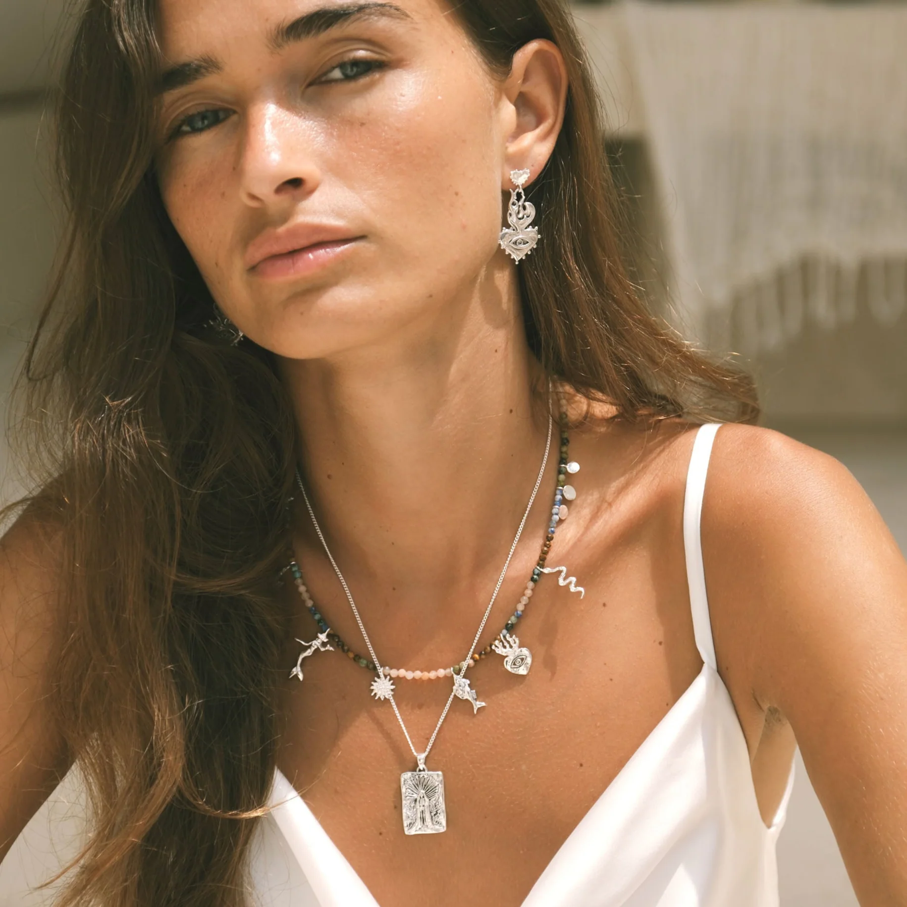 Burn it all down & watch it grown again Earrings - Tahnee Kelland x Luna & Rose - Silver - Image 3