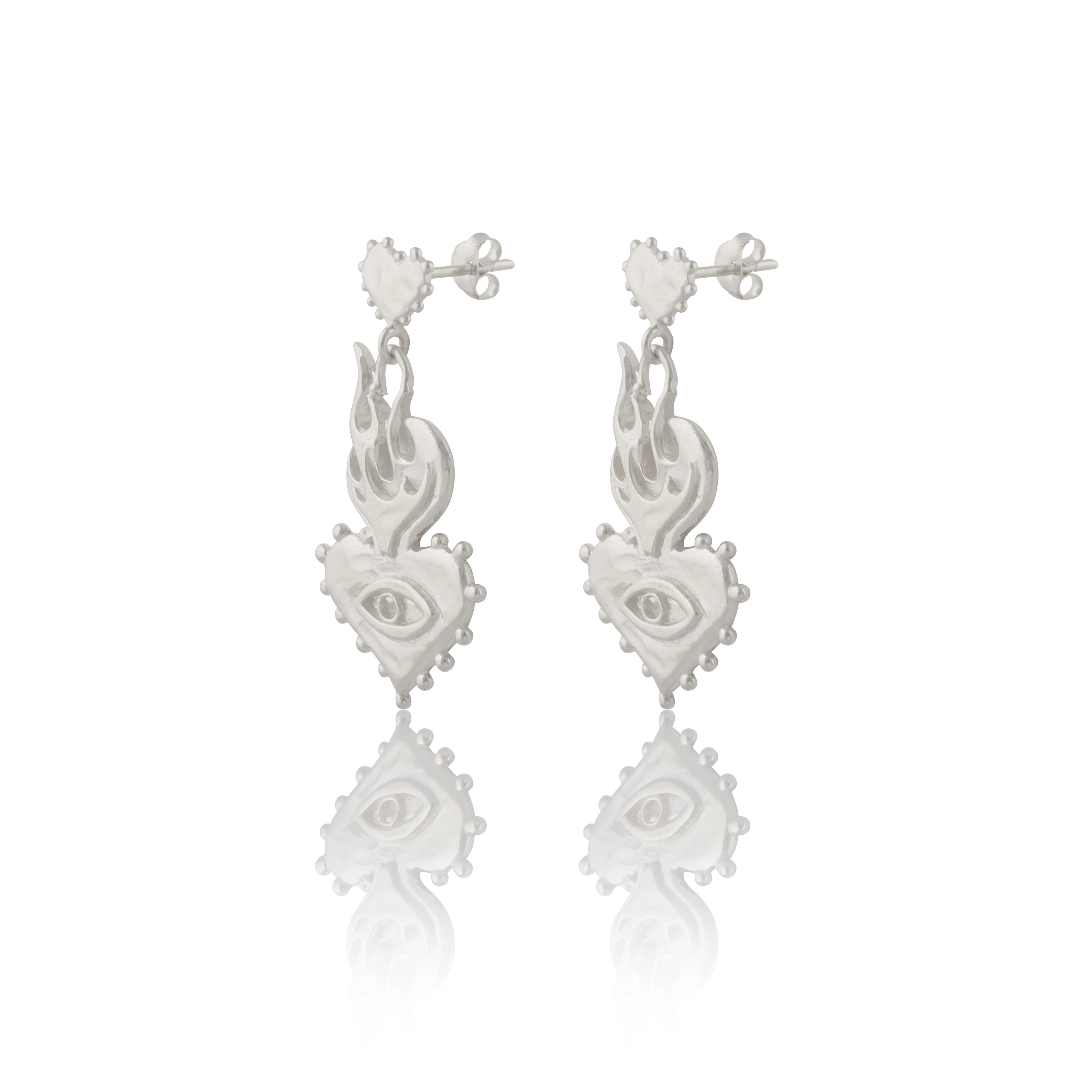 Burn it all down & watch it grown again Earrings - Tahnee Kelland x Luna & Rose - Silver - Image 4