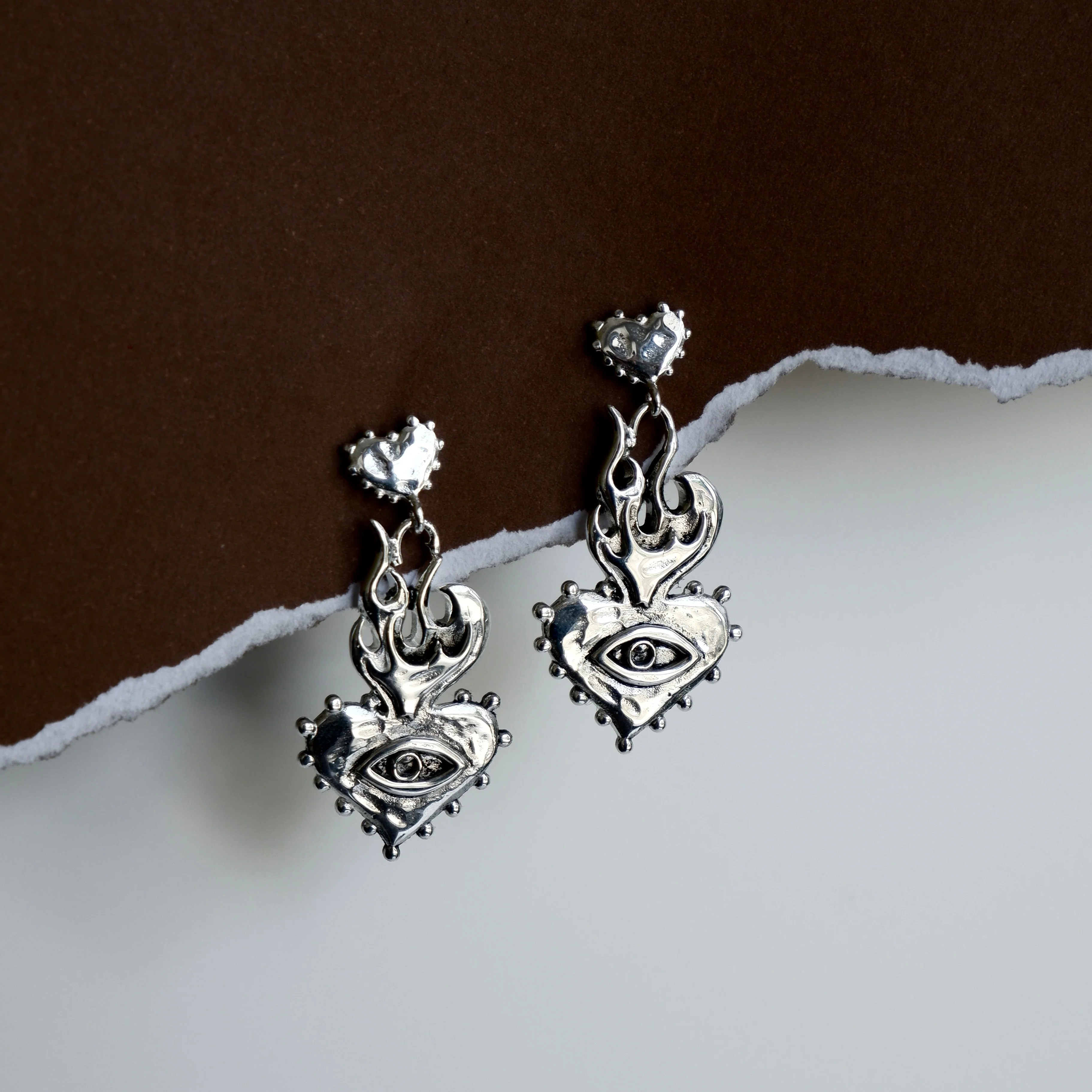 Burn it all down & watch it grown again Earrings - Tahnee Kelland x Luna & Rose - Silver - Image 6