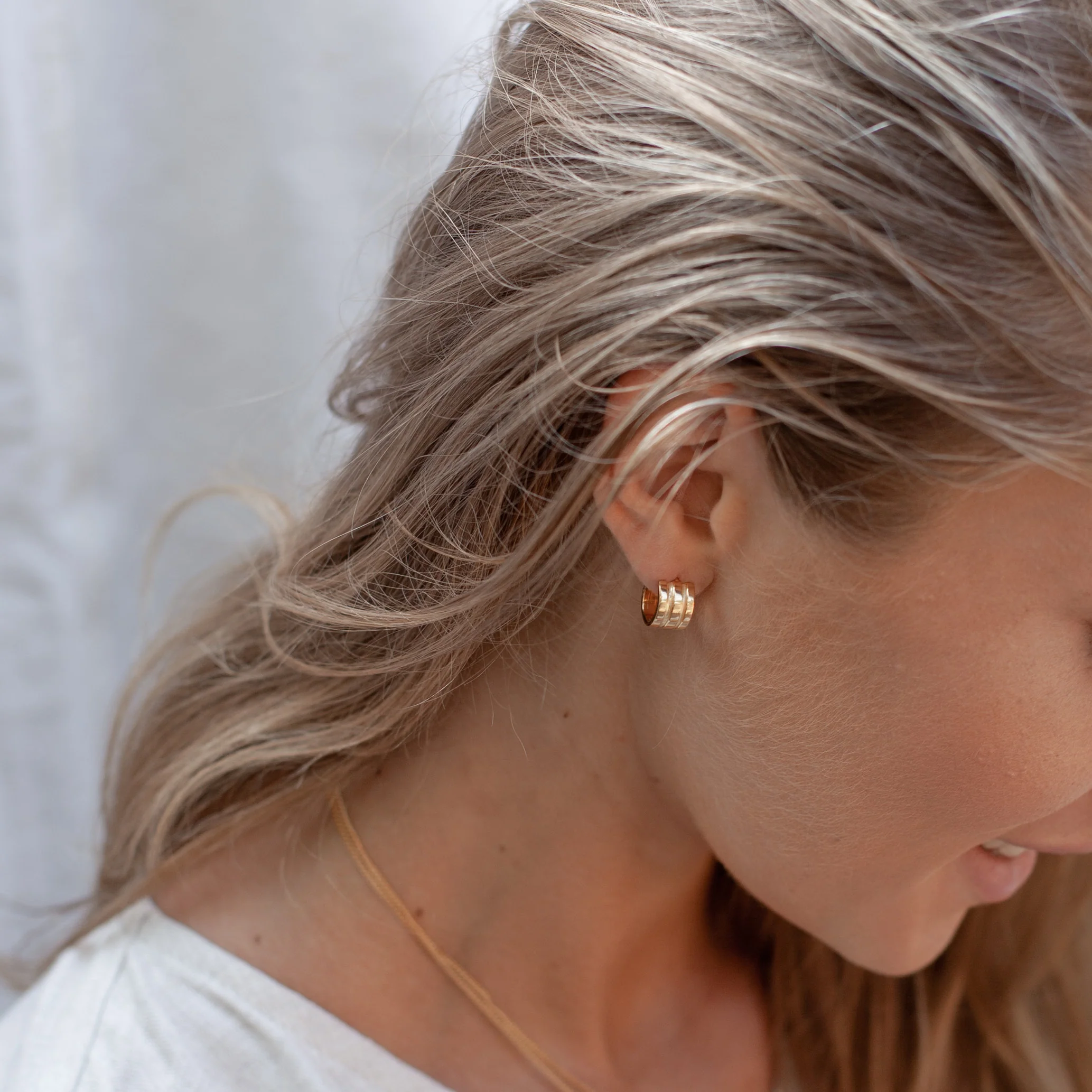 CELESTE HOOPS - GOLD - Image 3
