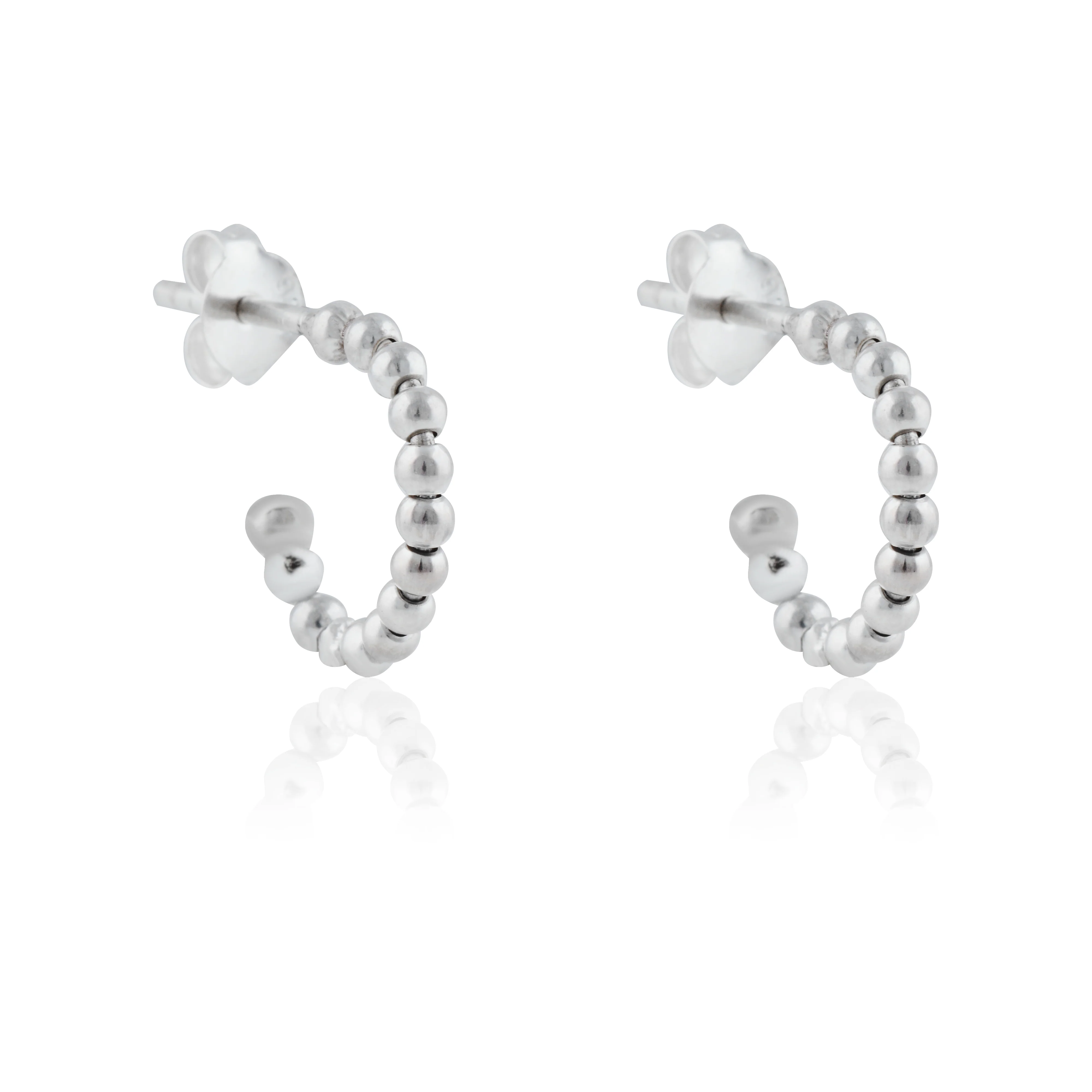 Central Park Dotty Earrings 17mm - Silver