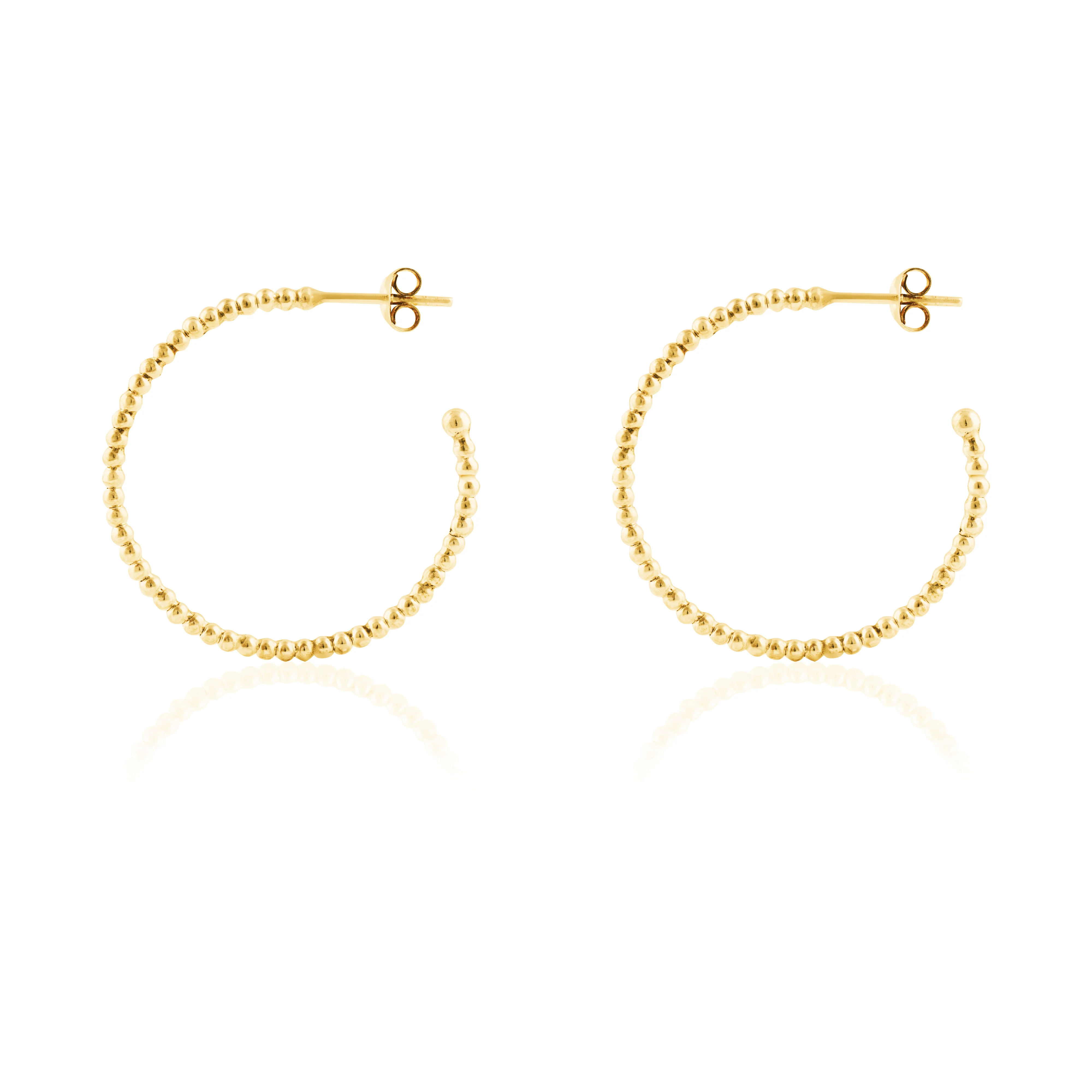 Central Park Dotty Earrings 23mm - Gold - Image 6