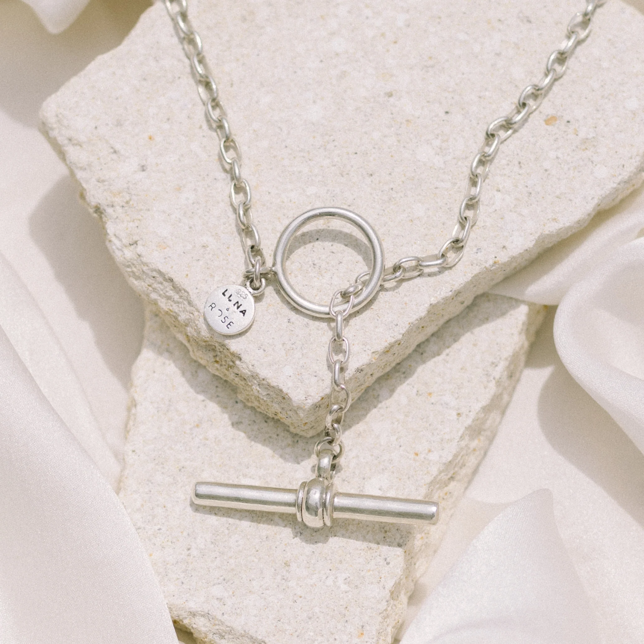 Cher FOB Chain Necklace - Silver - Image 3