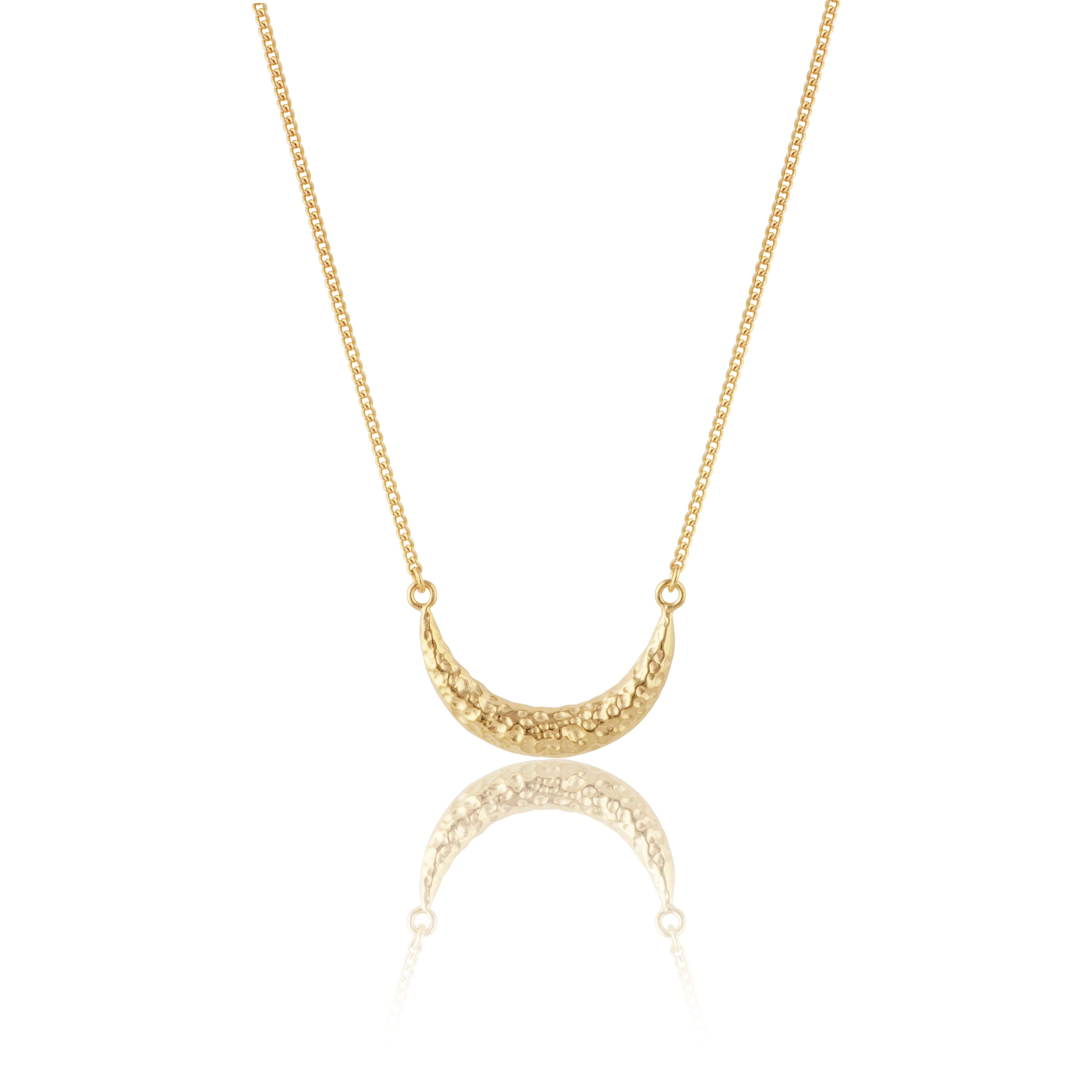Clarity Crescent Necklace - Gold