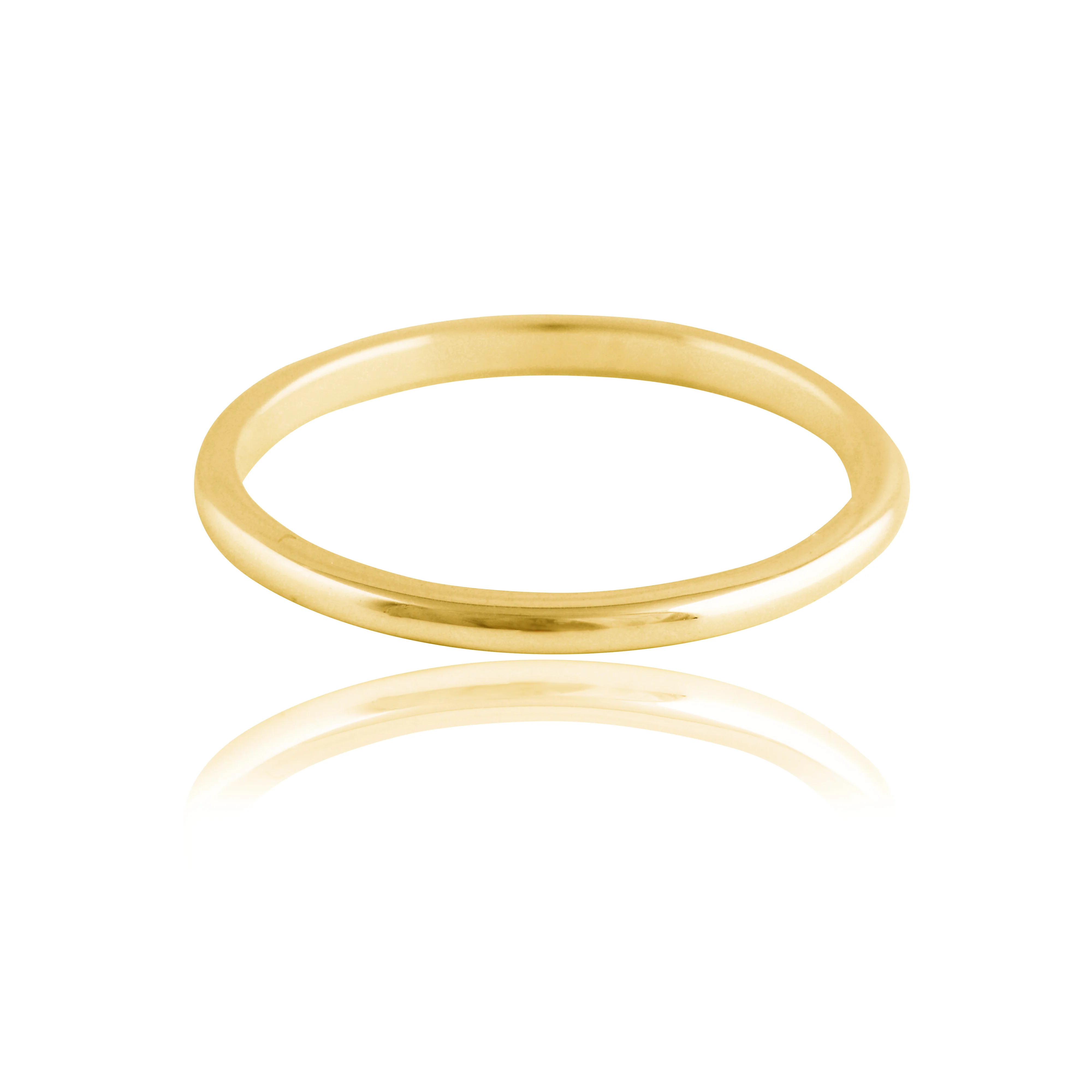 Classic Thin Band 2mm - Gold - Image 5