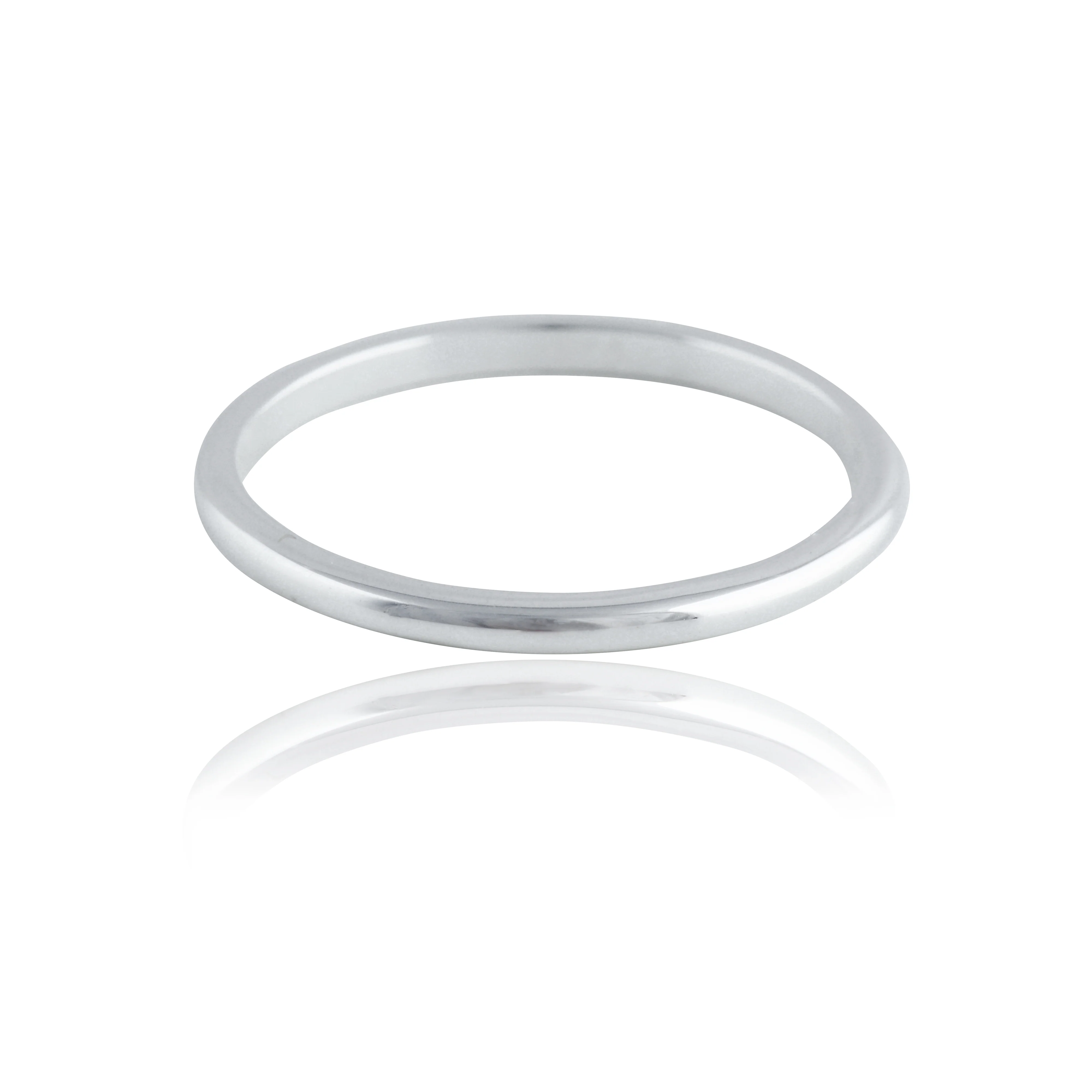Classic Thin Band 2mm - Silver - Image 6