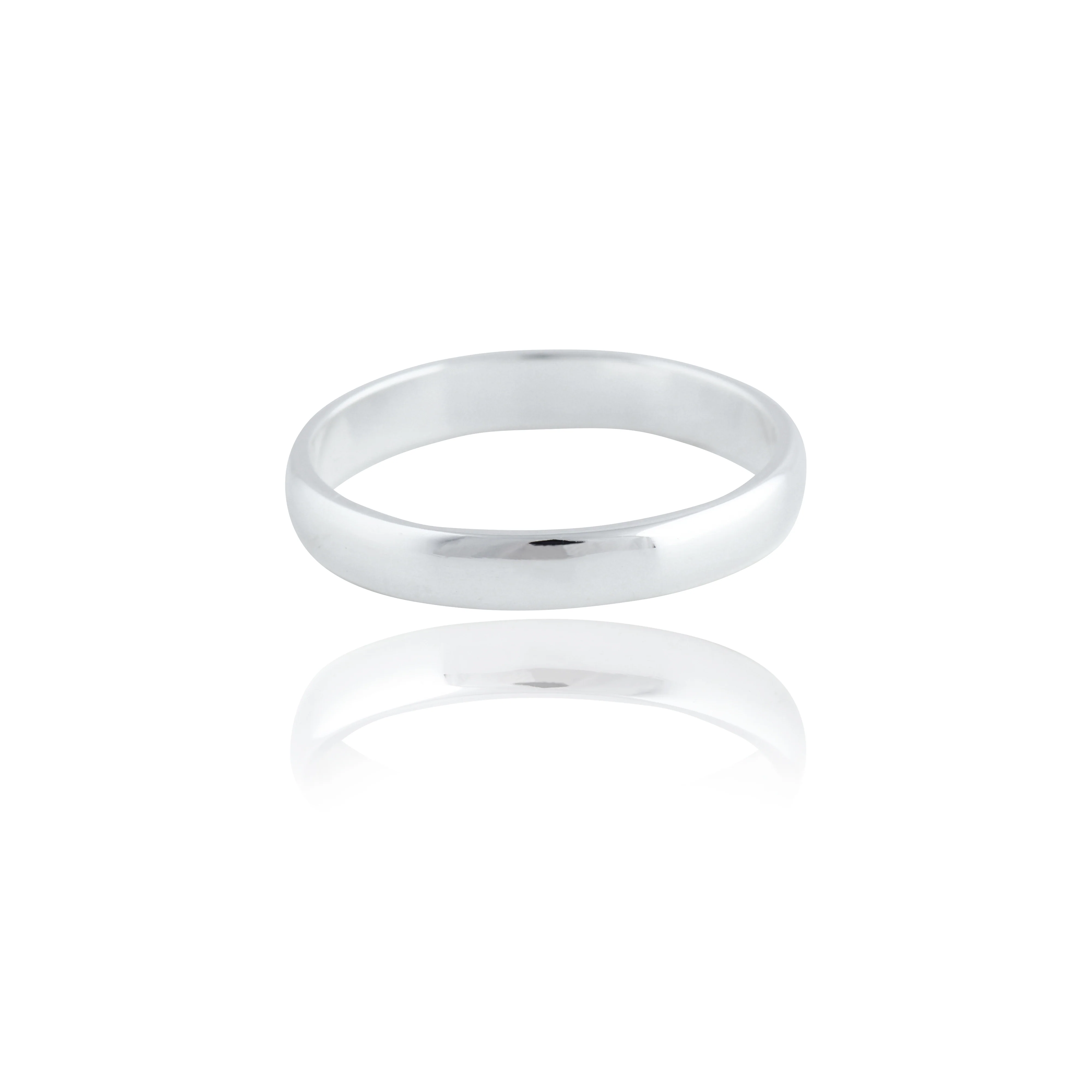 Classic Thin Band 4mm - Silver - Image 6