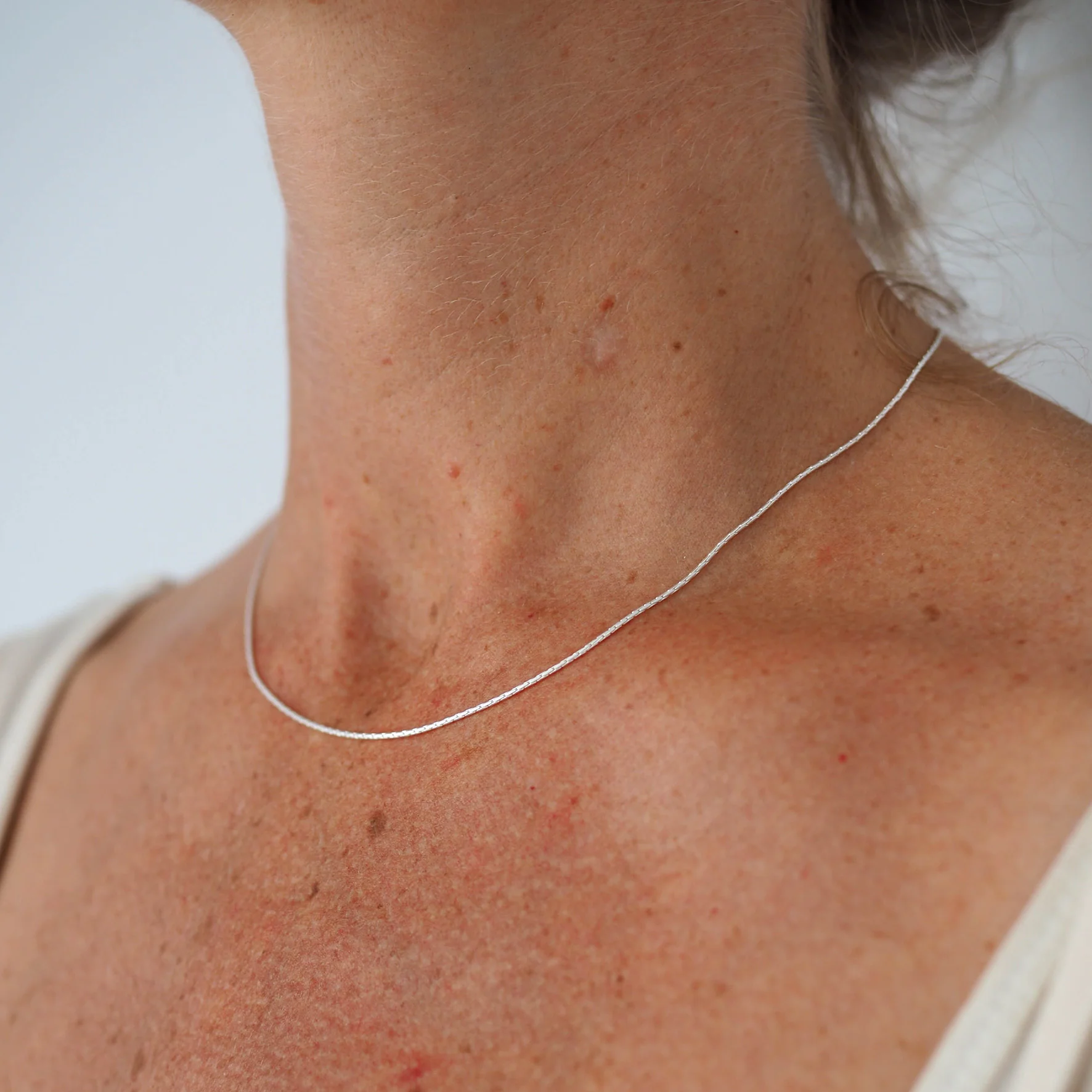 High Line Fine Chain Necklace - Silver - Image 2