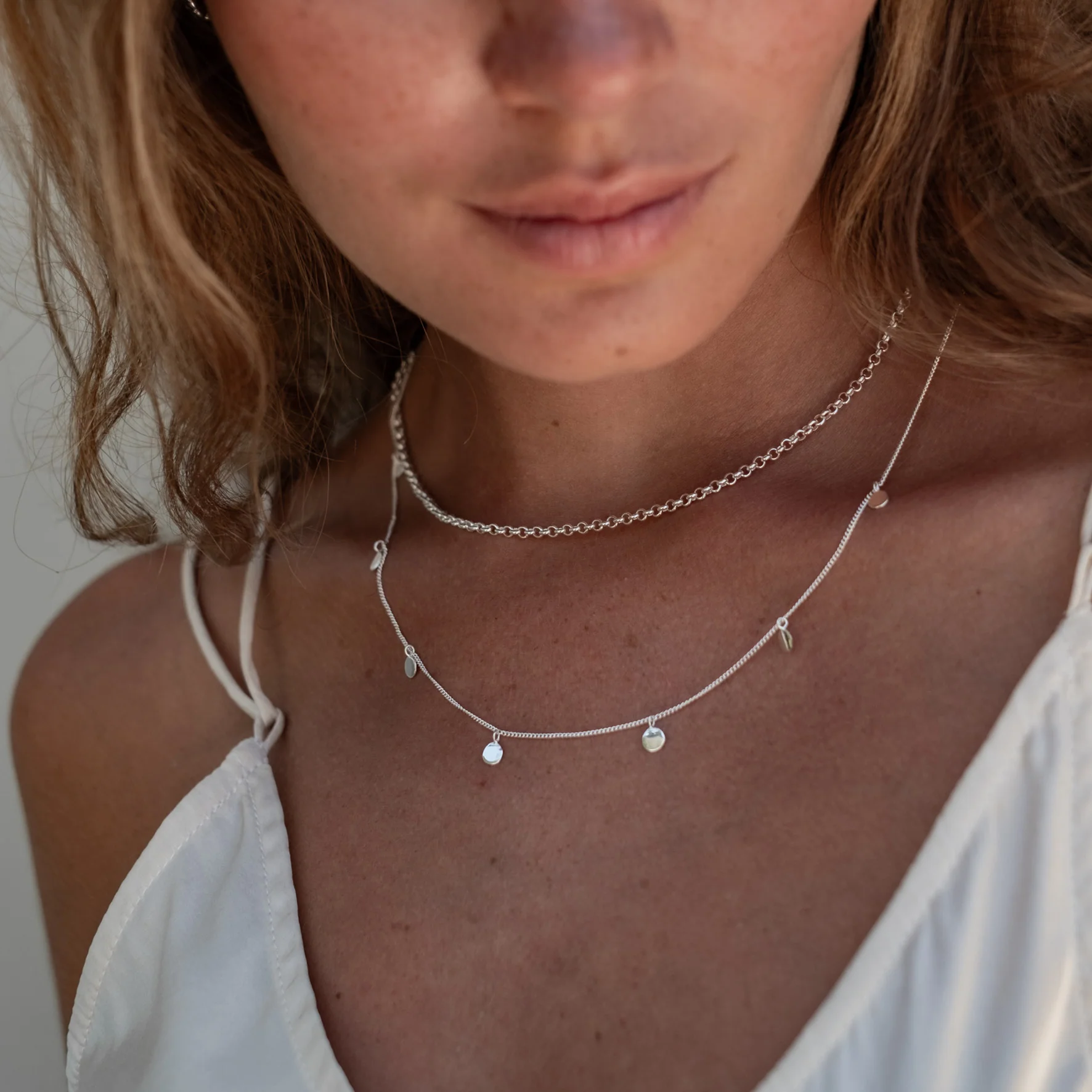 Manhattan Rollo Chain Necklace - Silver - Image 5
