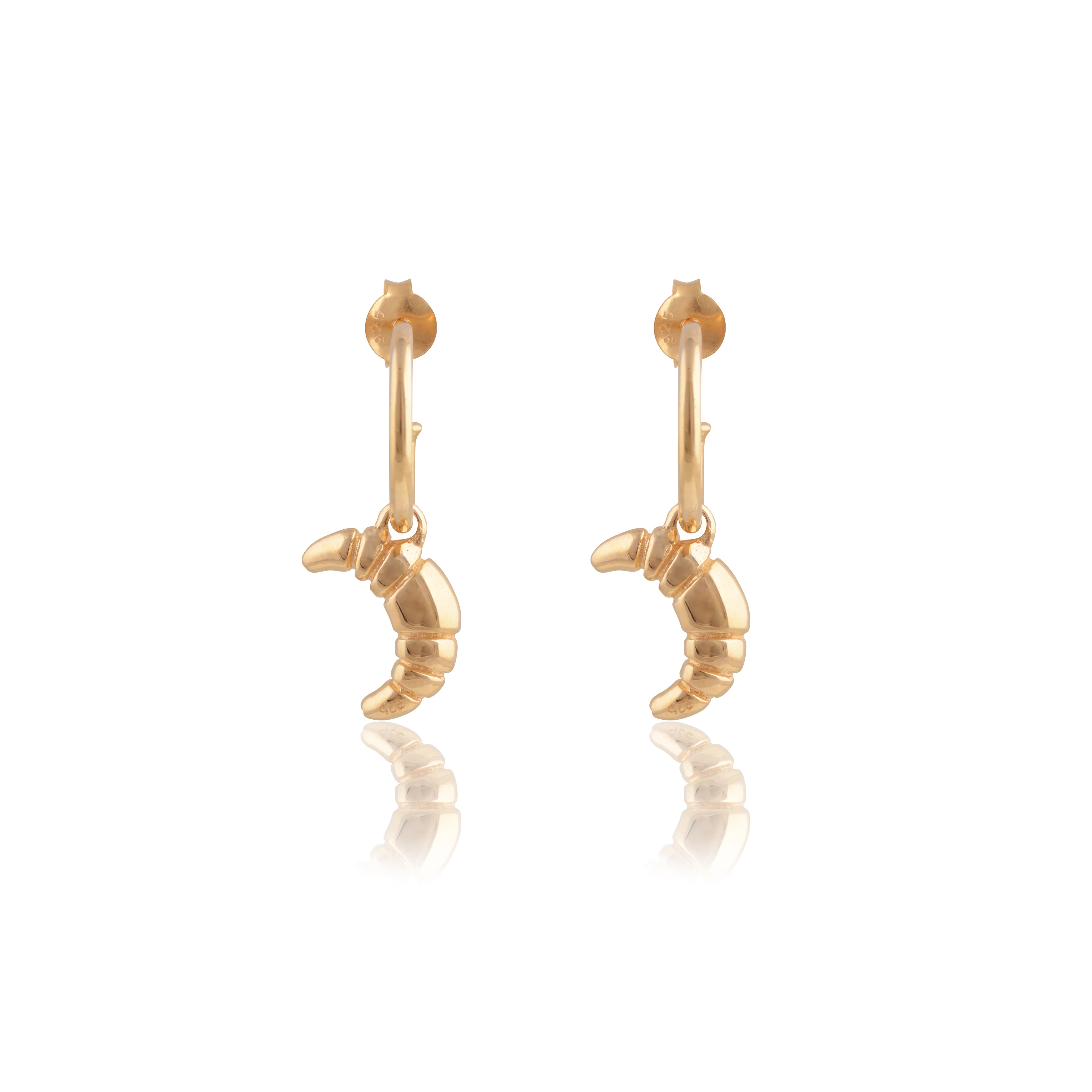 Croissant Earrings - ACME x Luna & Rose - GOLD - Image 3