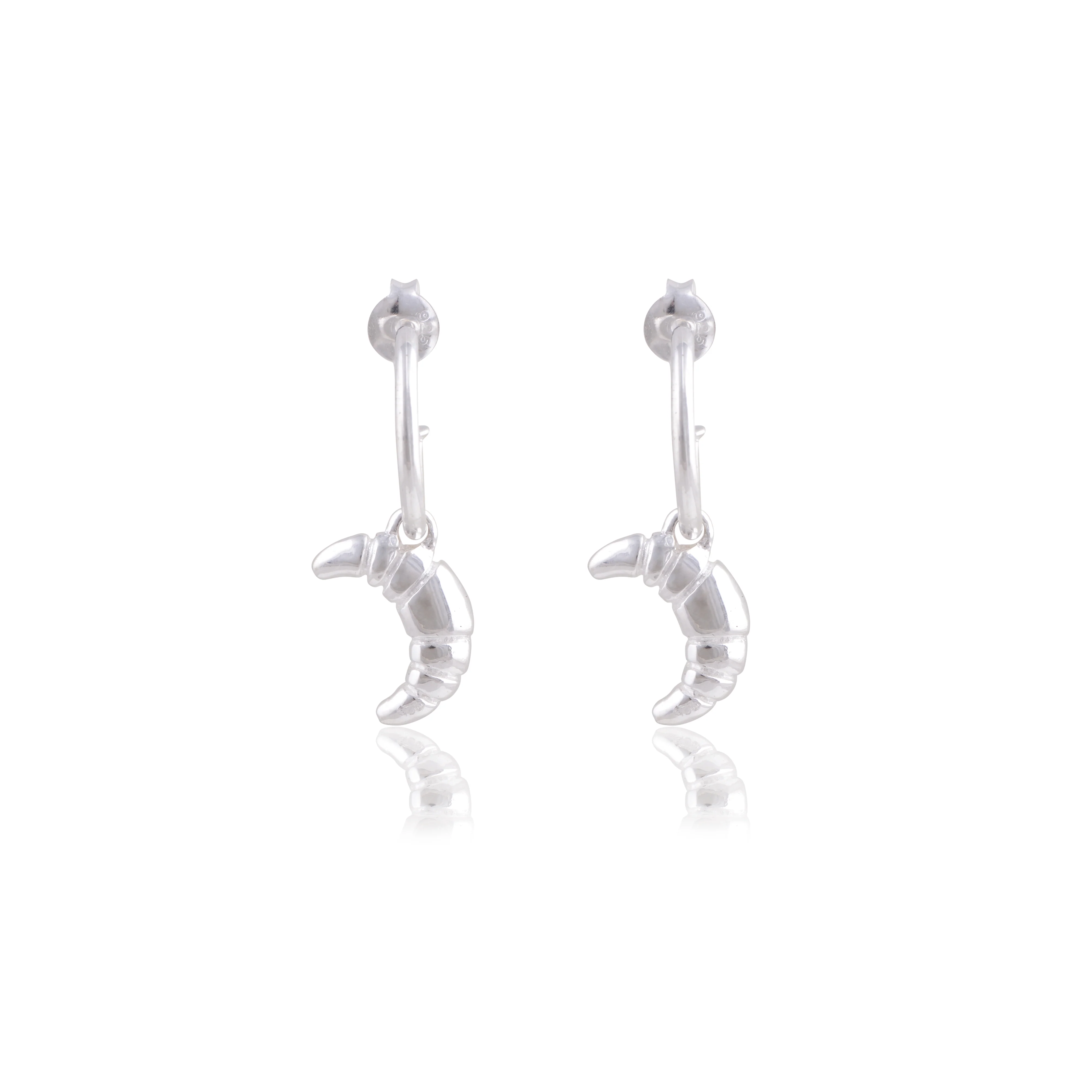 Croissant Earrings - ACME x Luna & Rose - SILVER - Image 7
