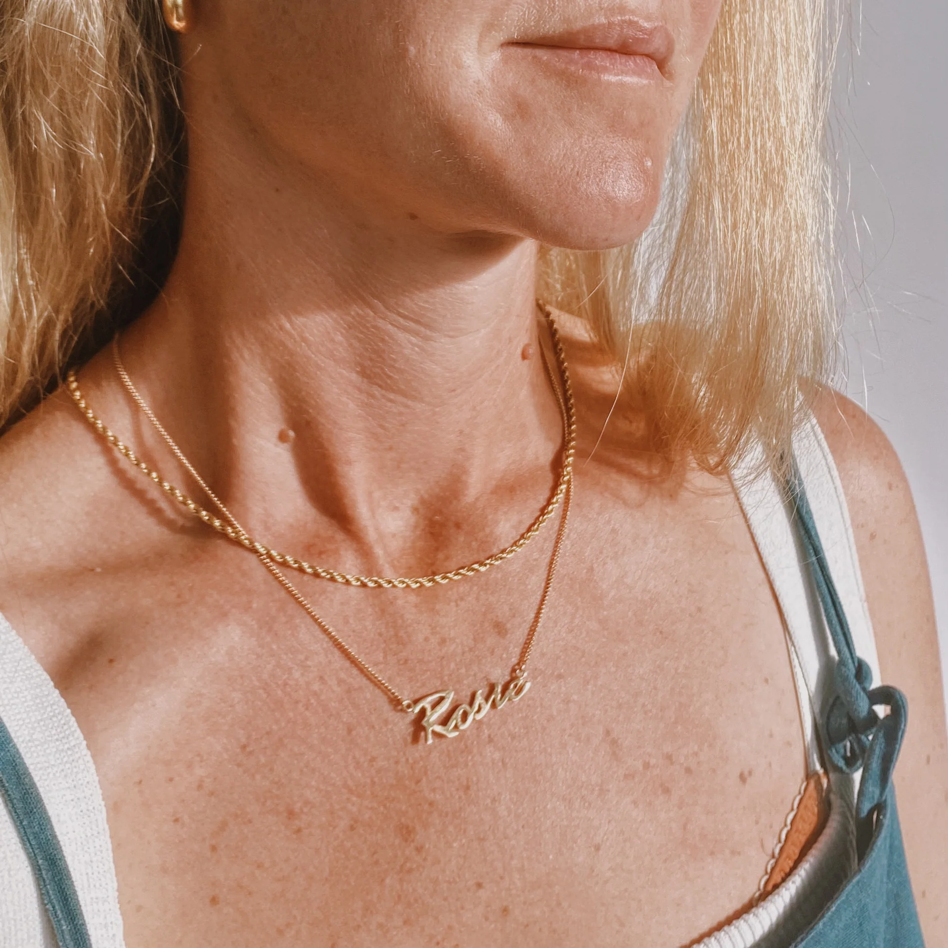 Custom Name Necklace - Silver - Image 4