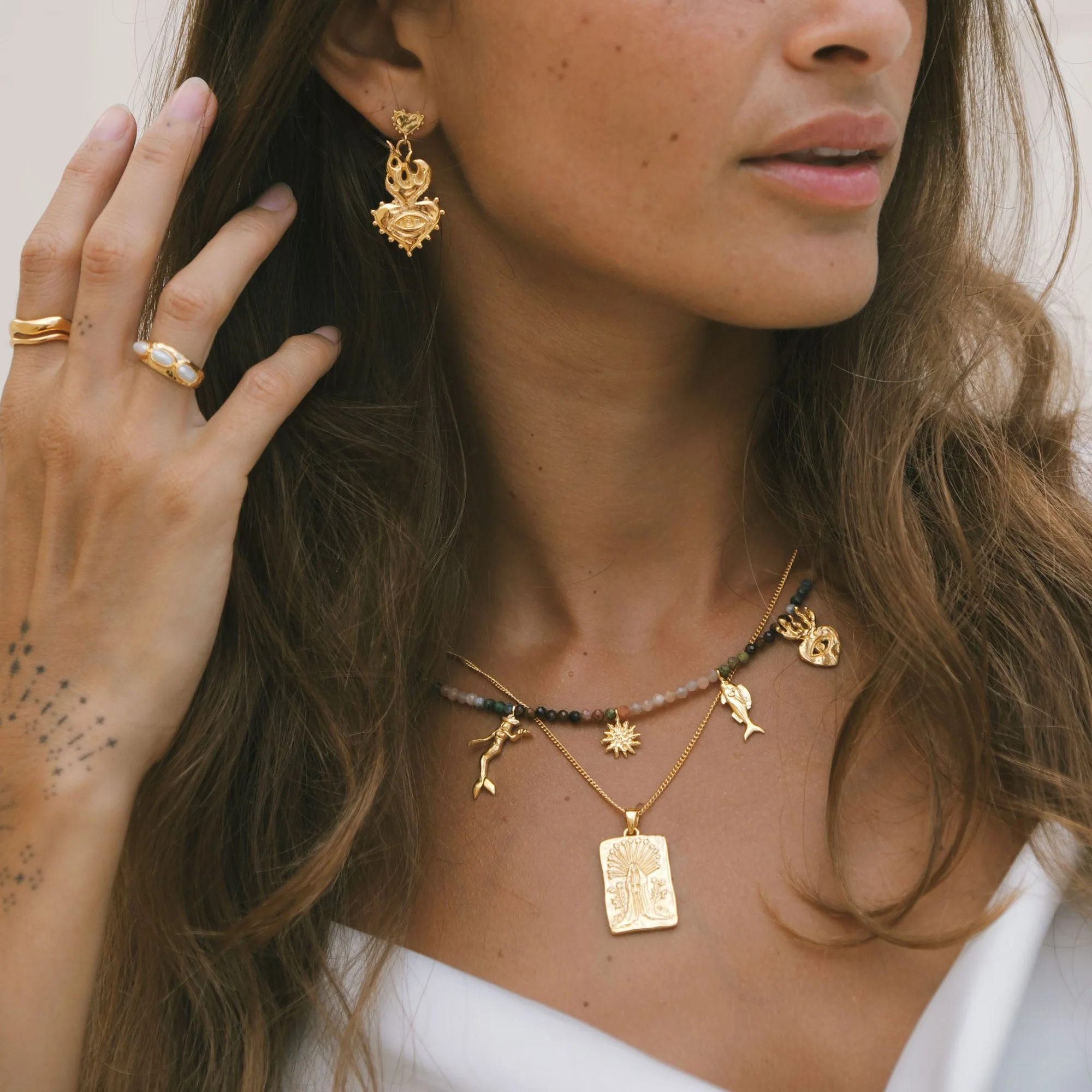 Dead & Thriving Necklace - Tahnee Kelland x Luna & Rose - Gold - Image 5