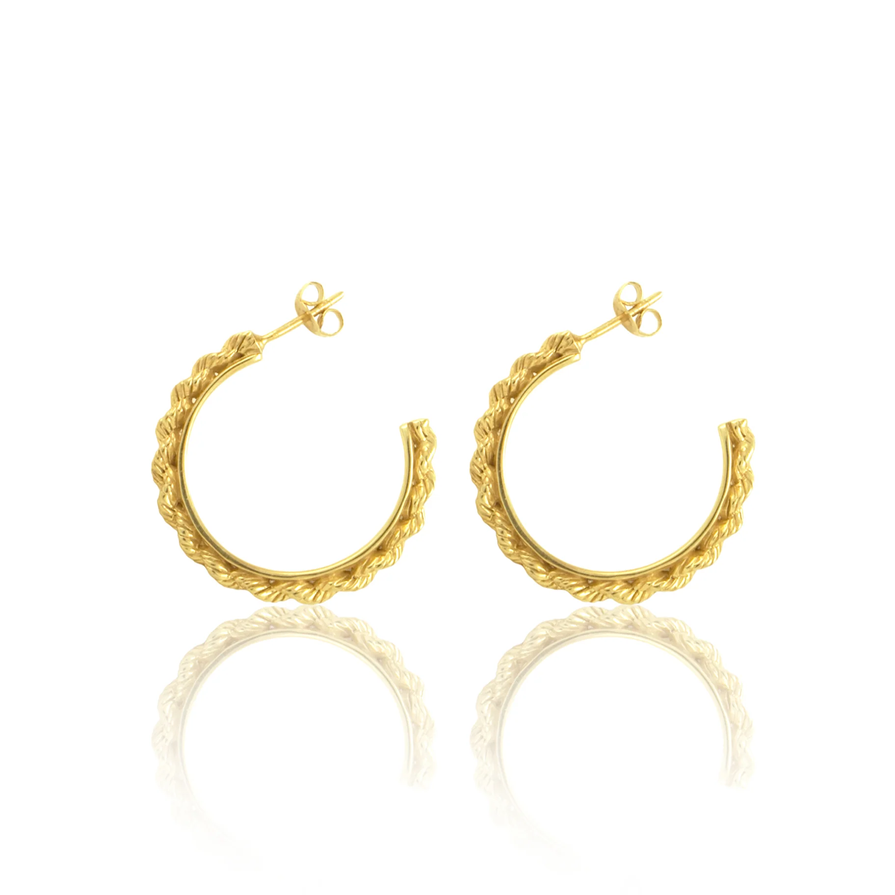 DEL CARMEN HOOPS - GOLD - Image 3