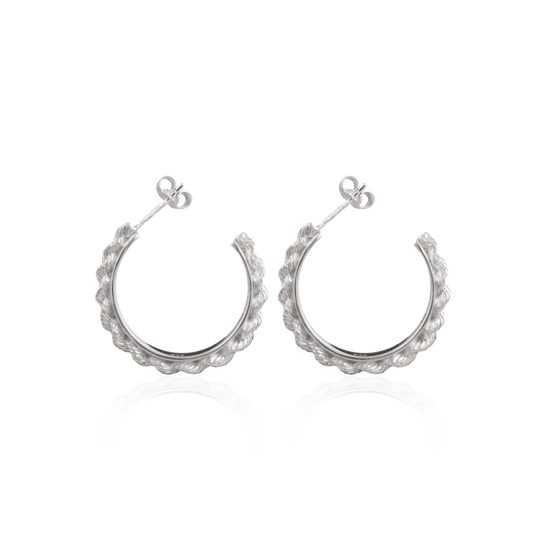 DEL CARMEN HOOPS - SILVER - Image 3