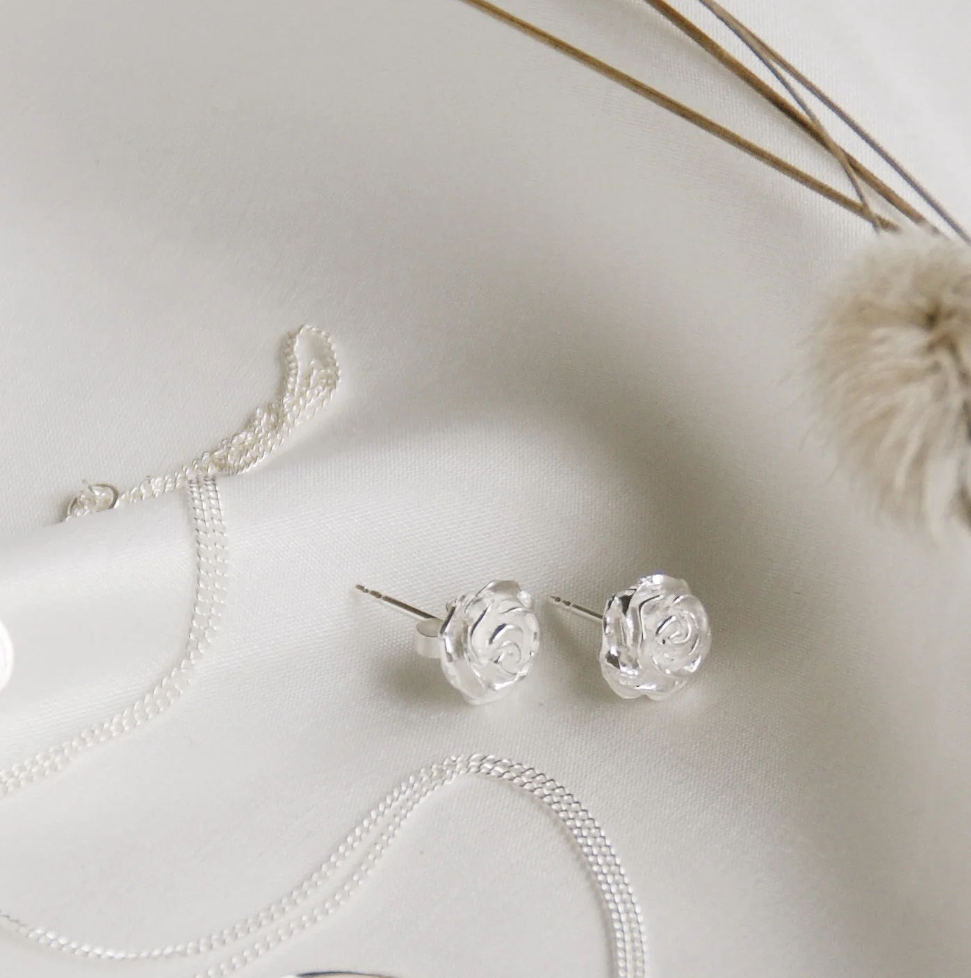 Desert Rose Earrings - Silver - Image 4