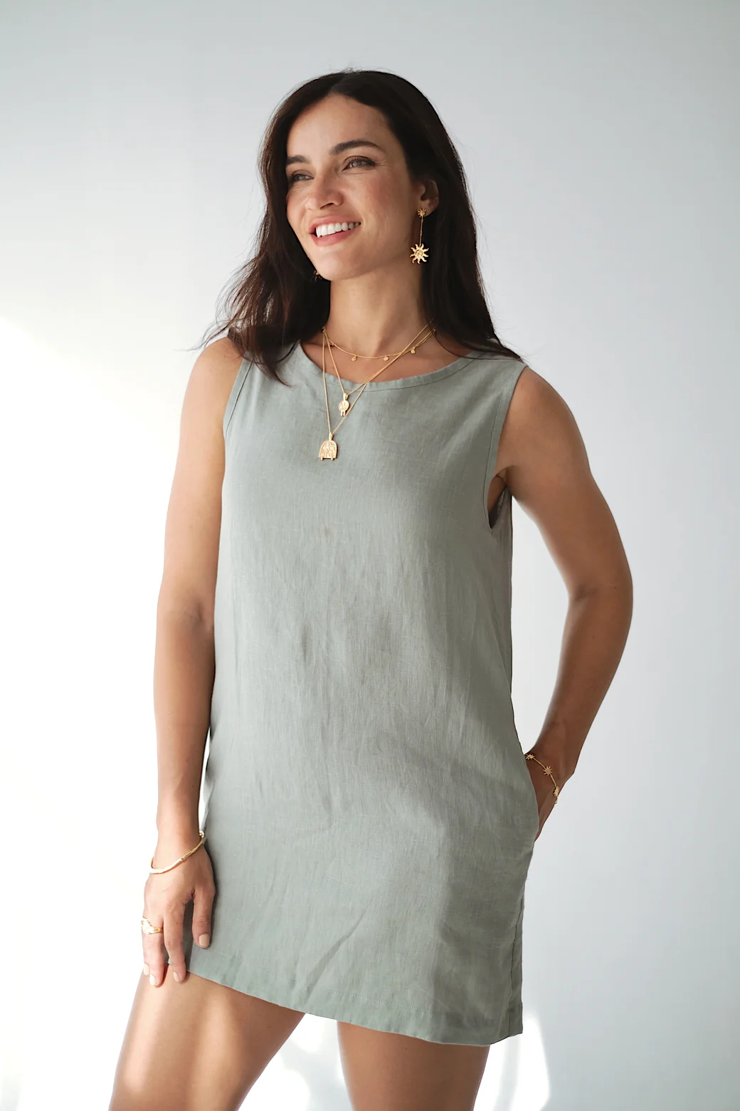 DOLLY DRESS - Sage - Image 3