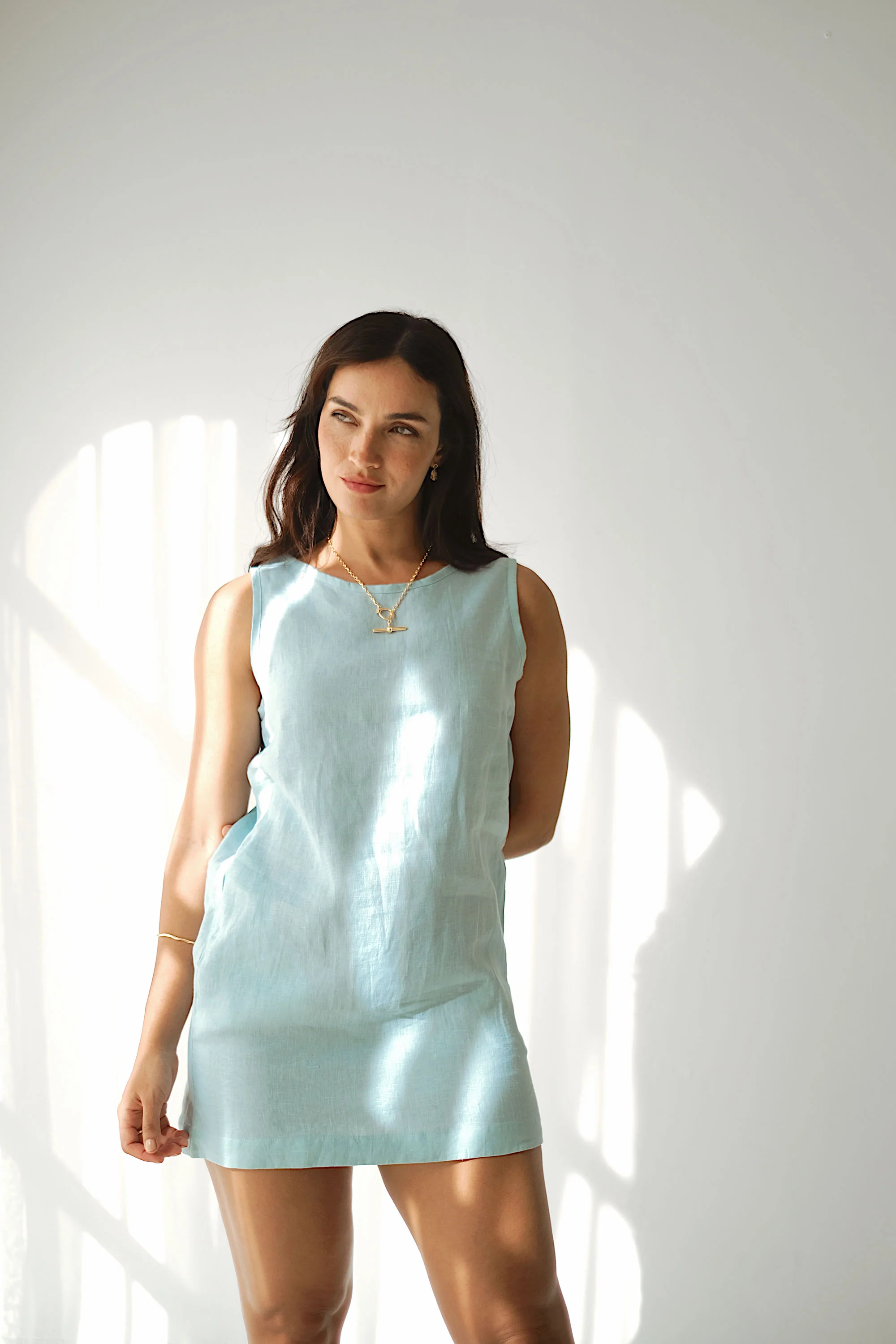 DOLLY DRESS - Sky Blue - Image 4