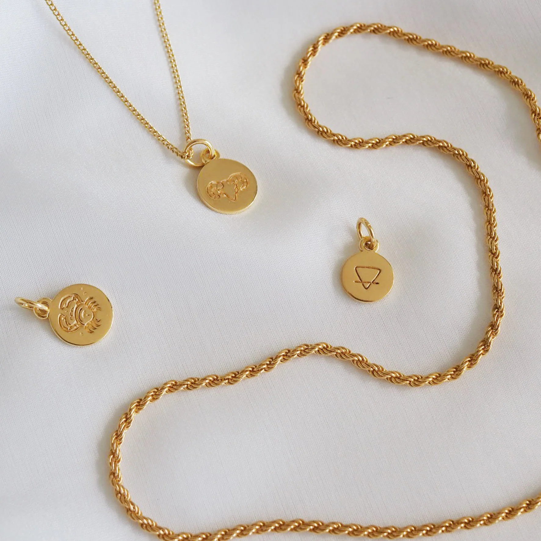 Earth Sign Mini Charm - Gold - Image 5