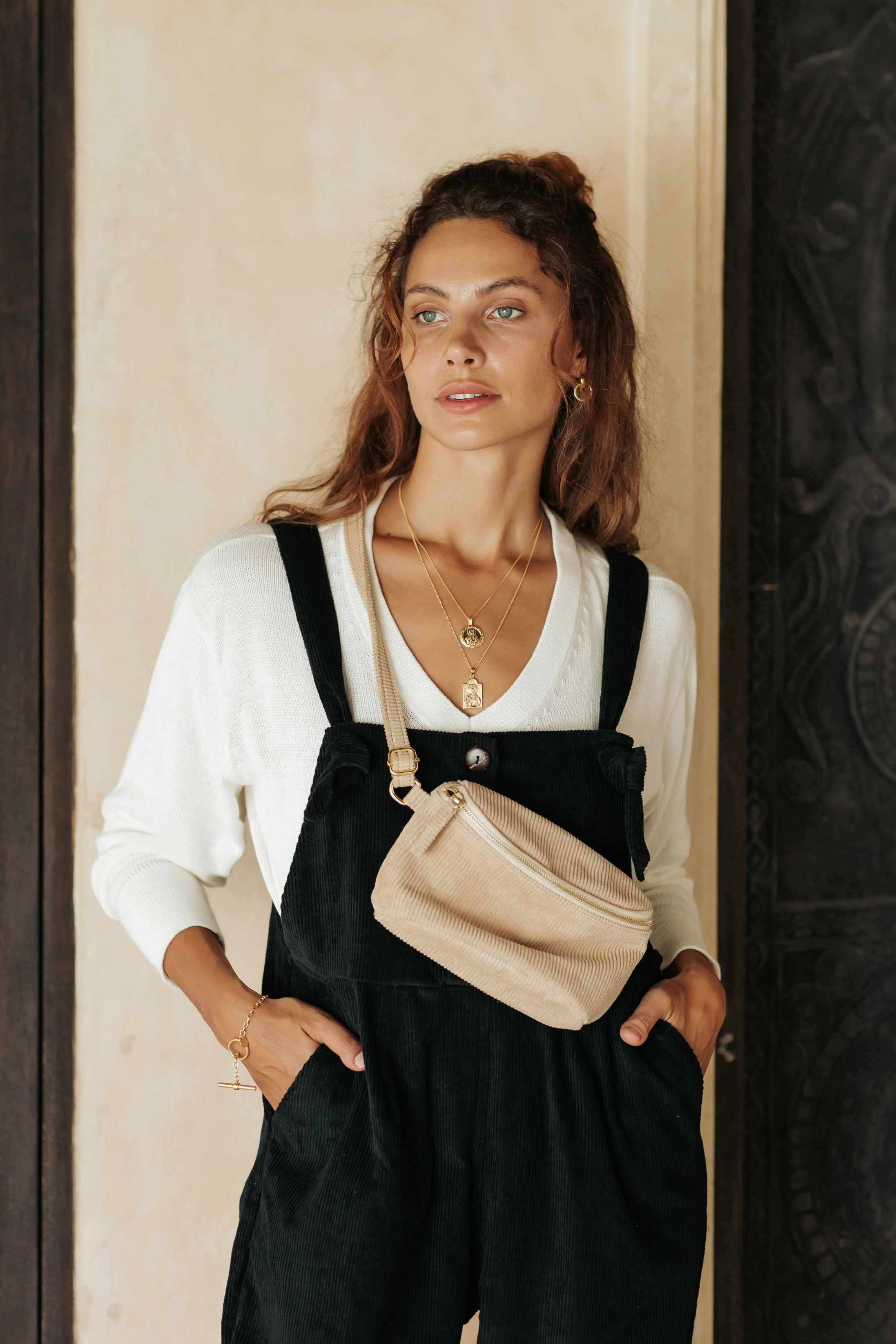 Eddie Overalls - Chia Black Cord **ORGANICALLY PLANT DYED** - Image 4