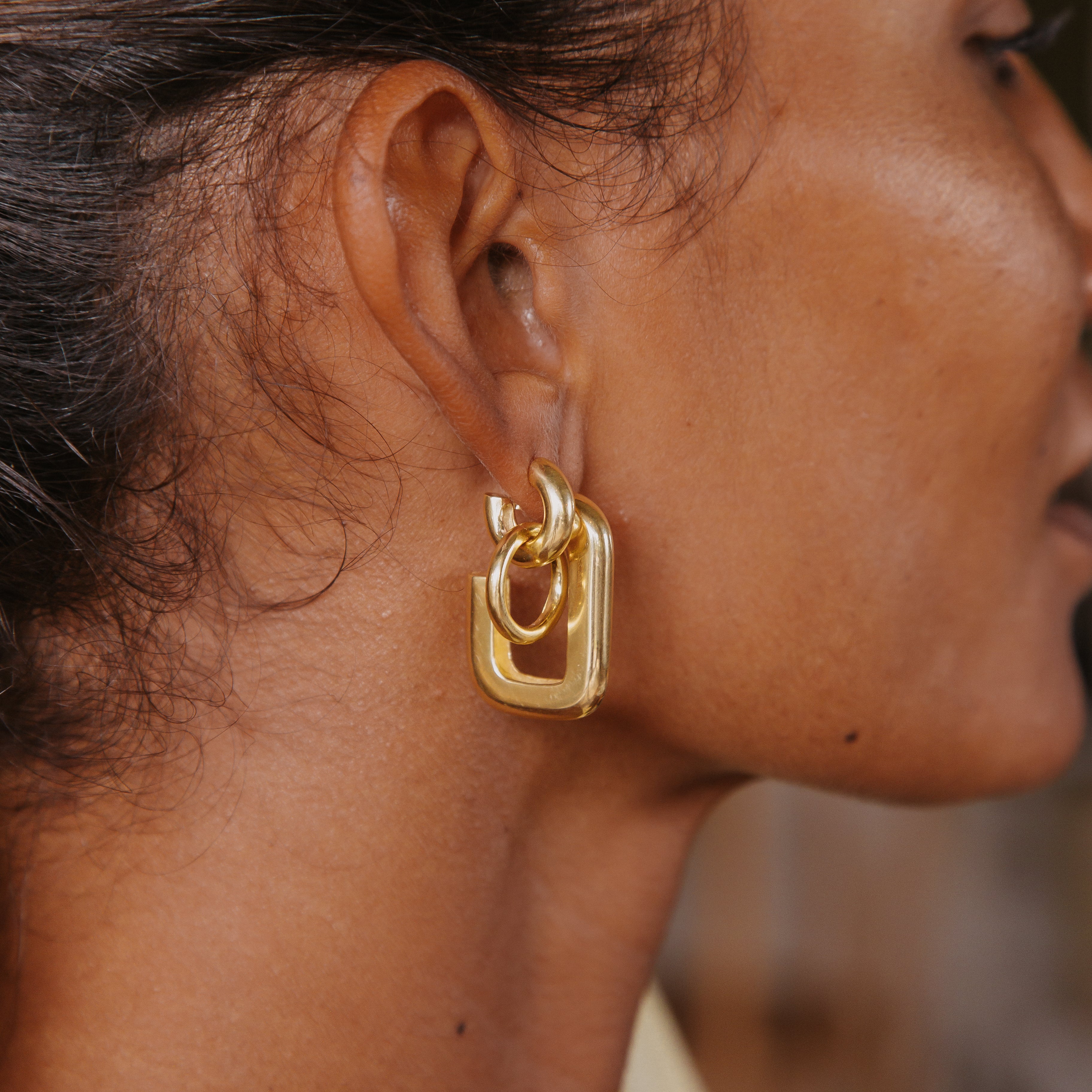 Elena Hoops - Gold - Image 5