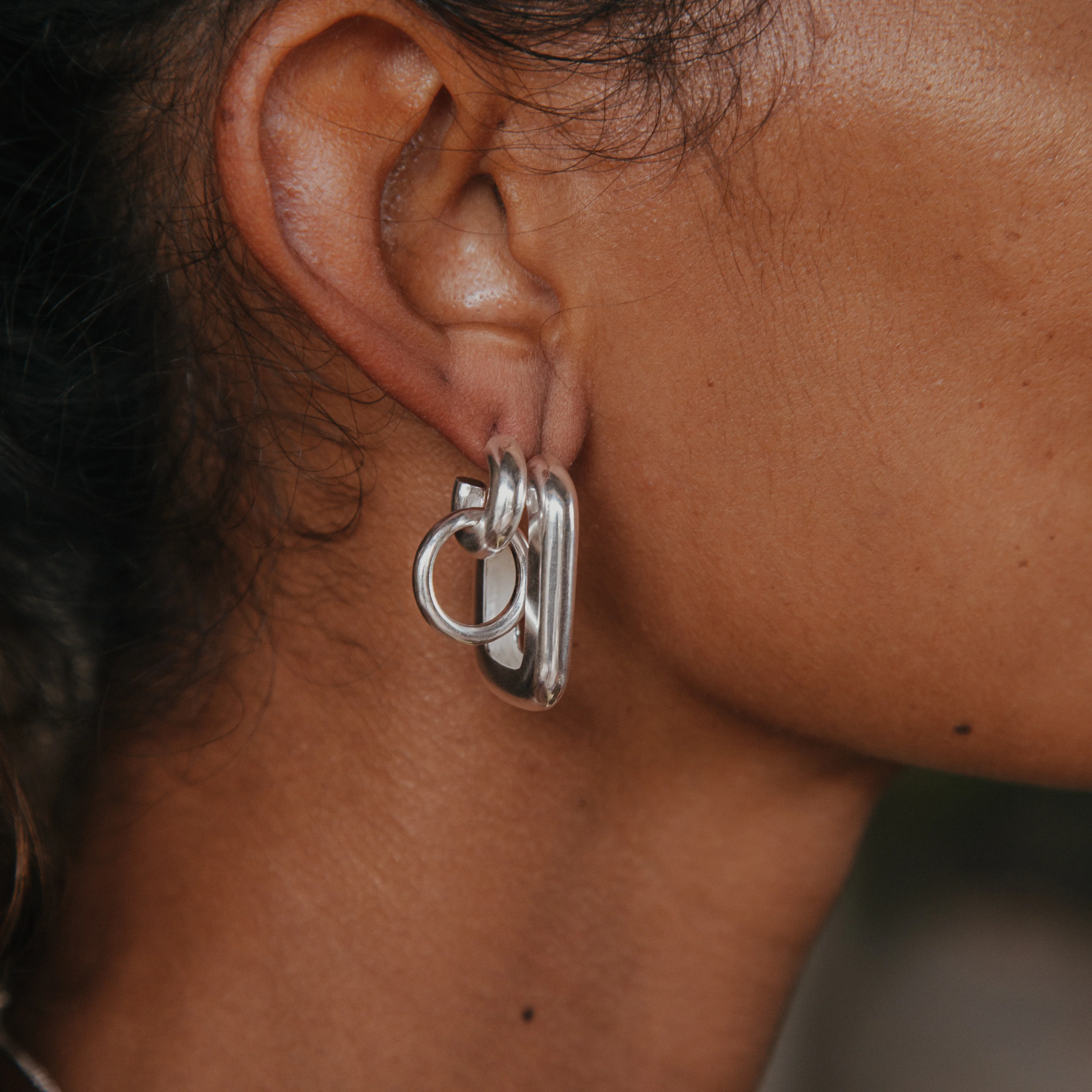 Elena Hoops - Silver - Image 4