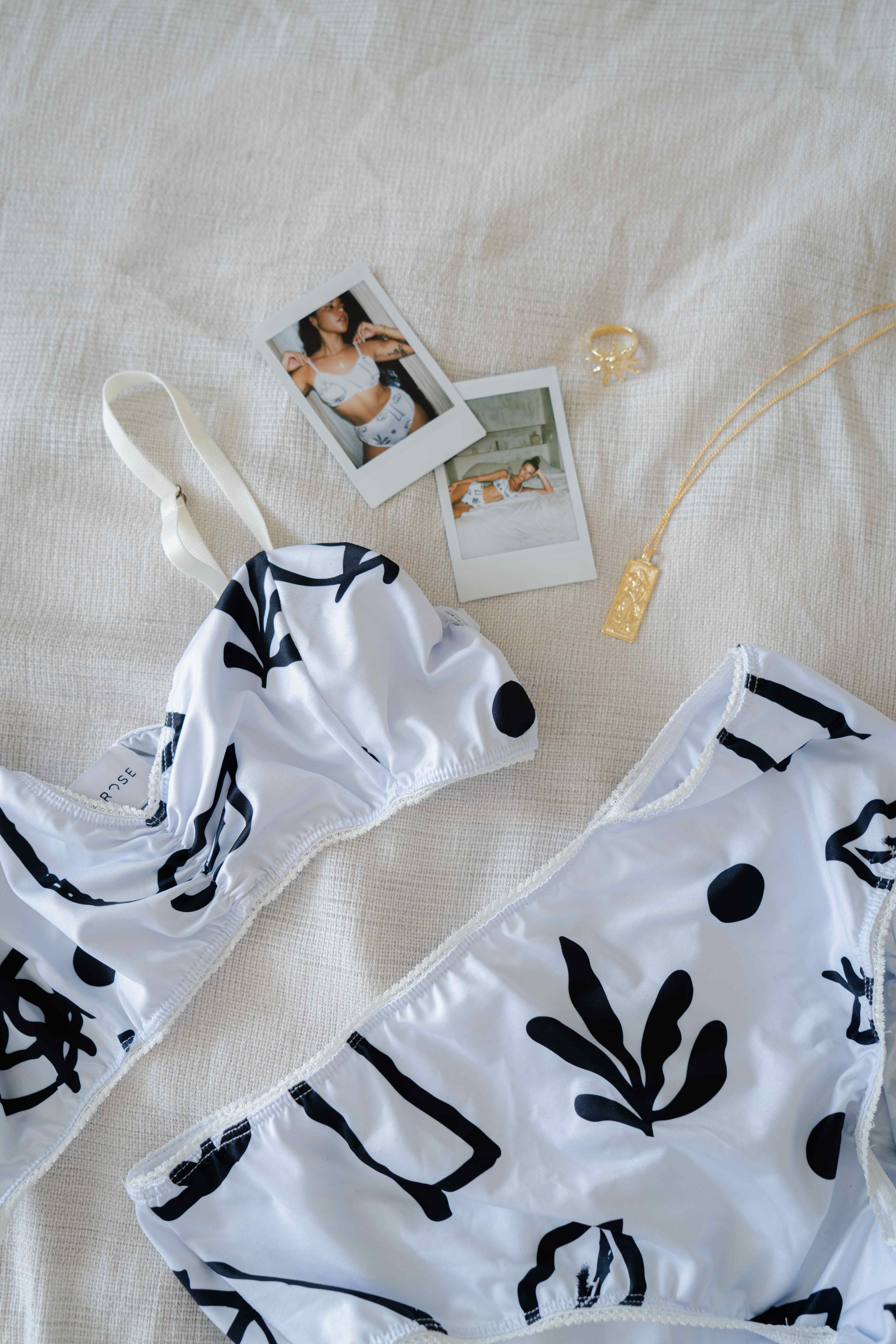 Farah Pant (High Waist) - Plants for Eyes - Black & White - Image 5