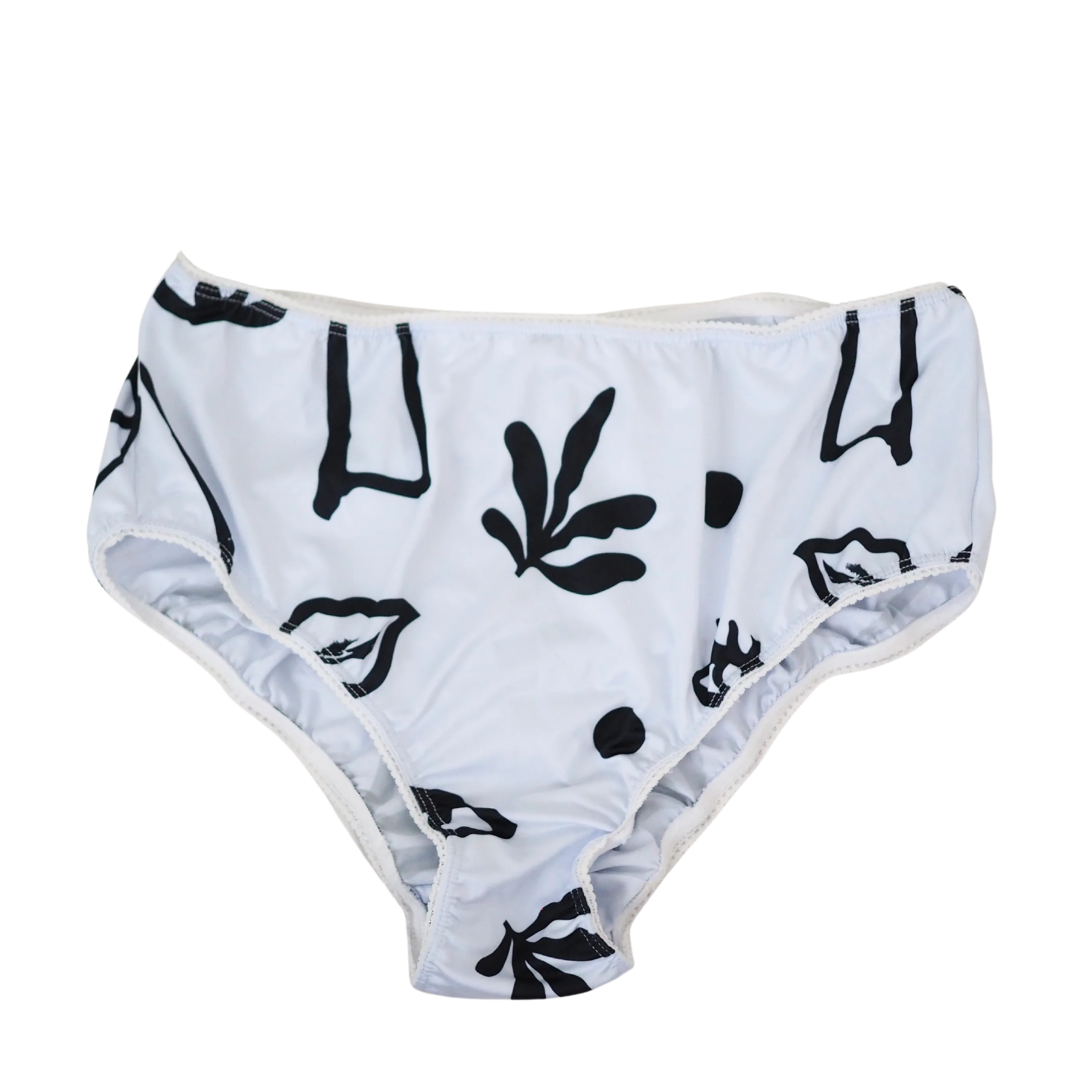 Farah Pant (High Waist) - Plants for Eyes - Black & White - Image 6