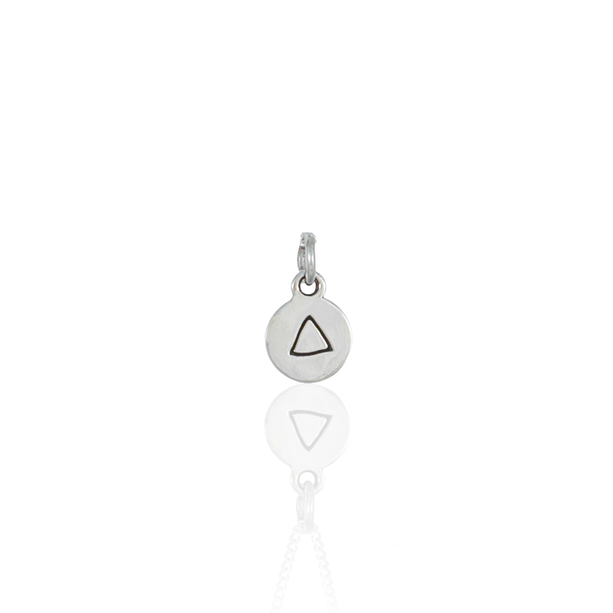Fire Sign Mini Charm - Silver